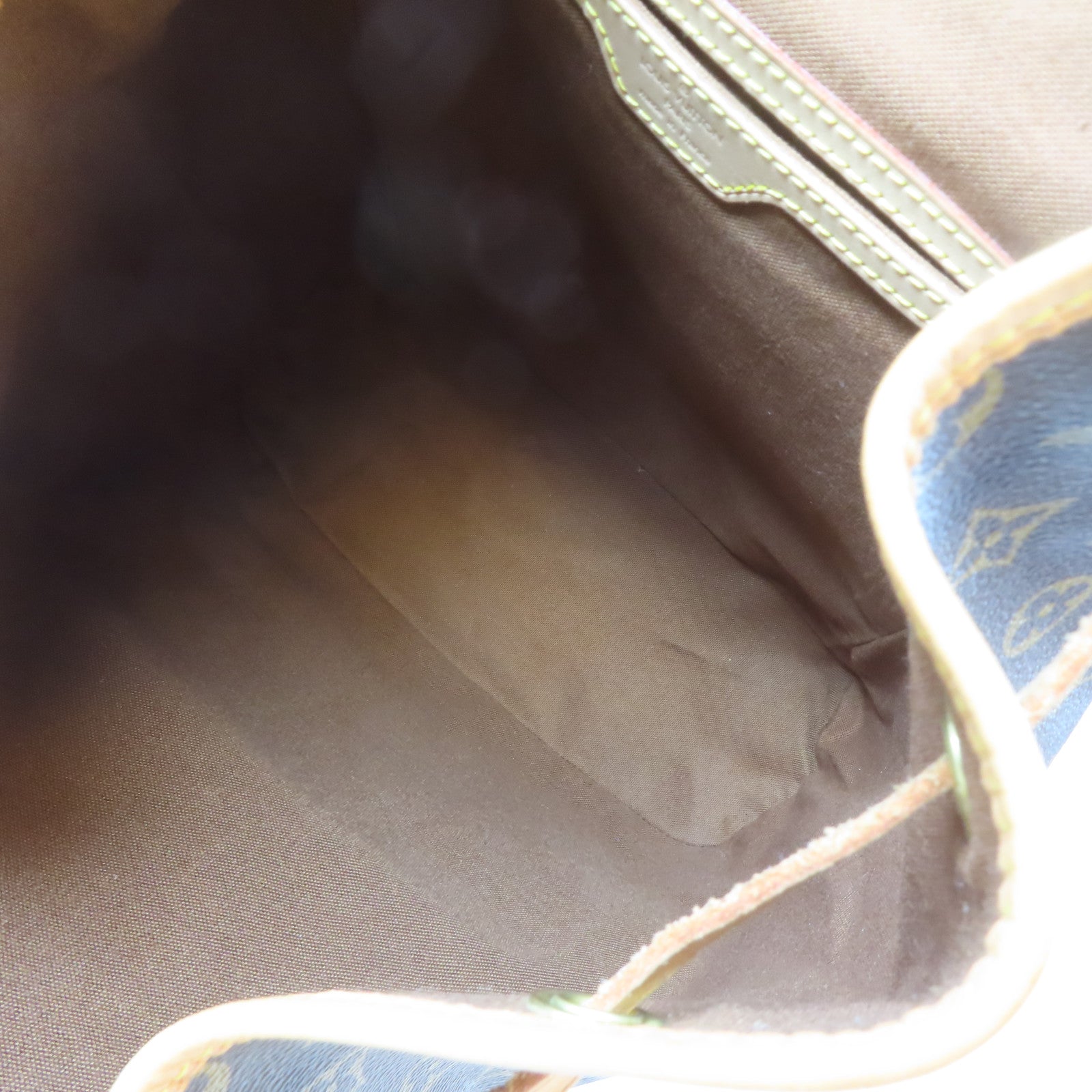 LOUIS VUITTON Monogram Montsouris GM金扣背包啡色