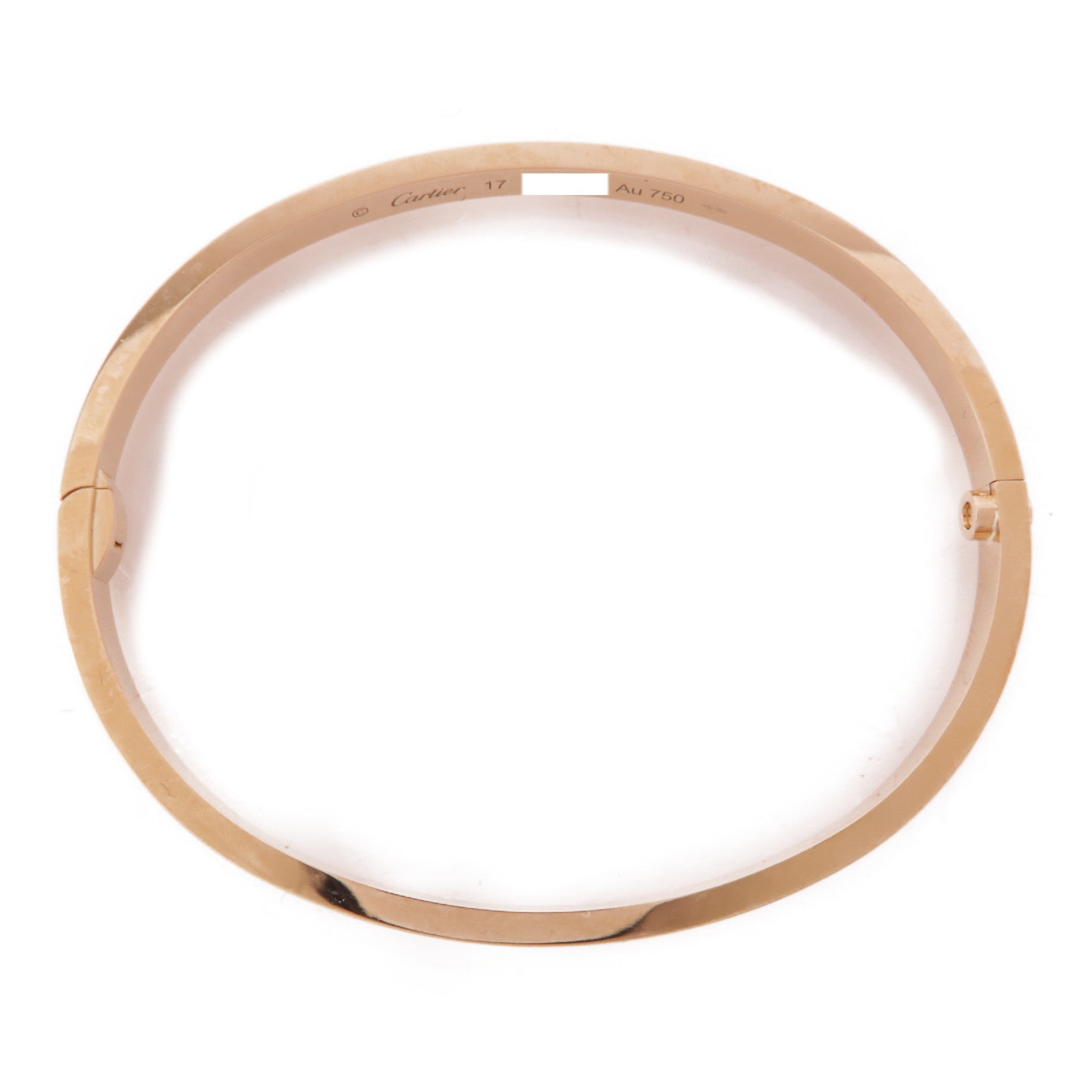 CARTIER 18K玫瑰金Love Bracelet Small Model 10 Diamonds鑽石手鐲Cartier#17
