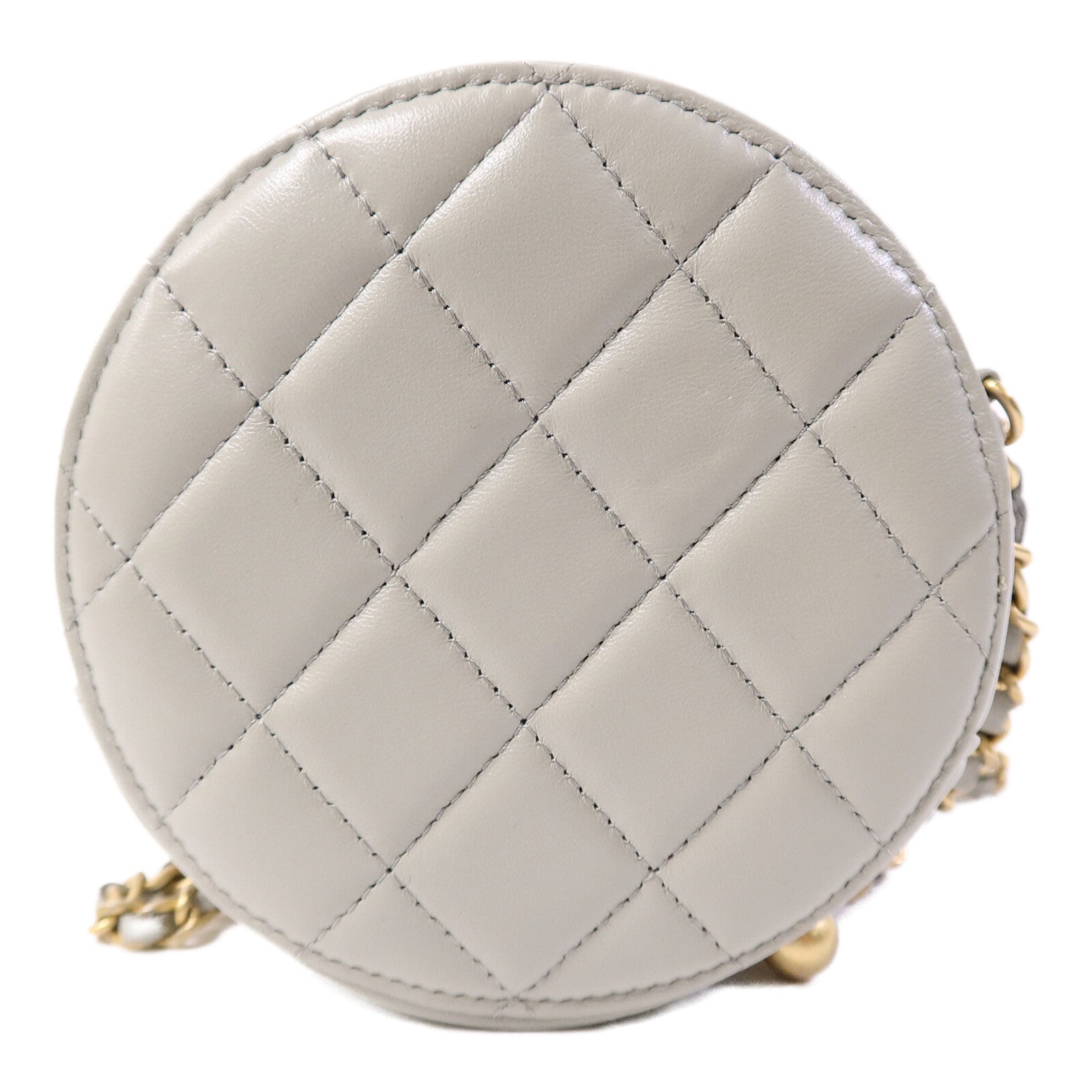 CHANEL 羊皮皮革Vanity Case鏈帶肩背袋