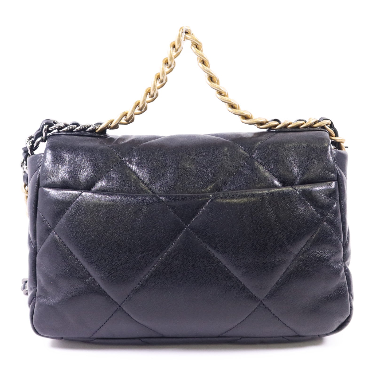 CHANEL 【激減優惠】羊皮皮革Classic 19 Small鏈帶肩背袋
