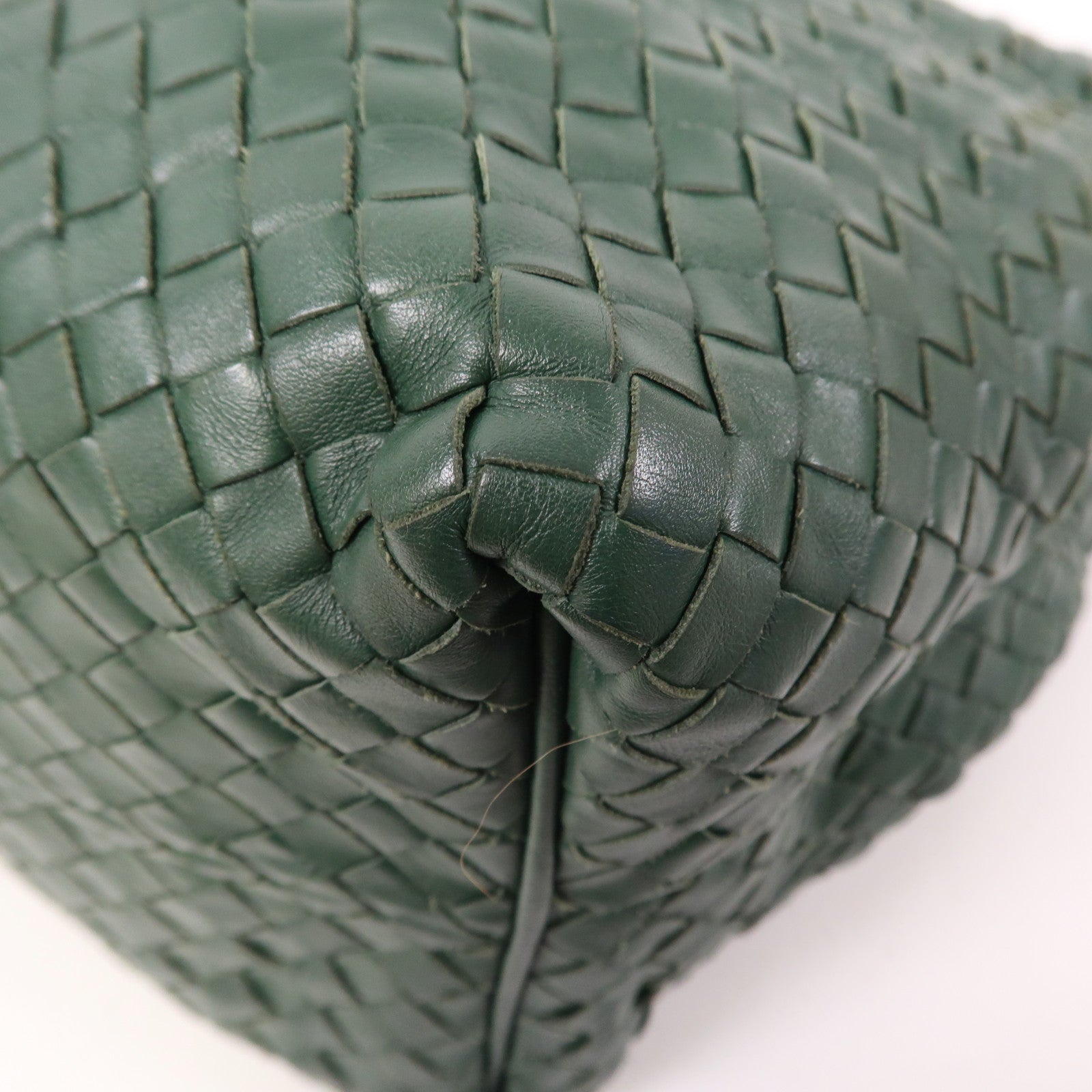 BOTTEGA VENETA 織紋皮革Shoulder Bag肩背袋綠色