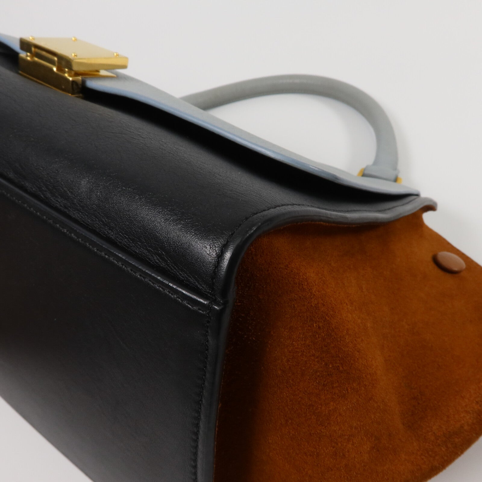 CELINE 牛皮皮革Trapeze Small手挽肩背兩用袋