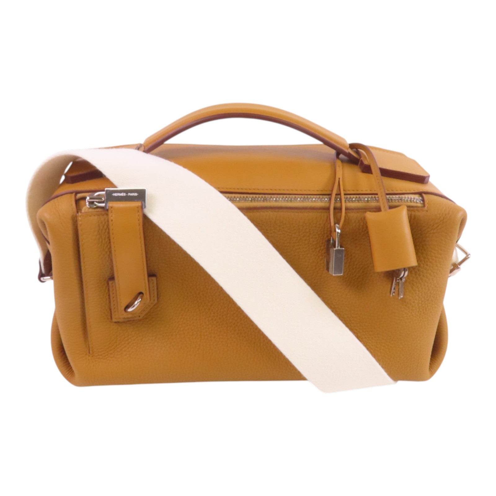 HERMES Togo皮革Emile 30銀扣肩背袋