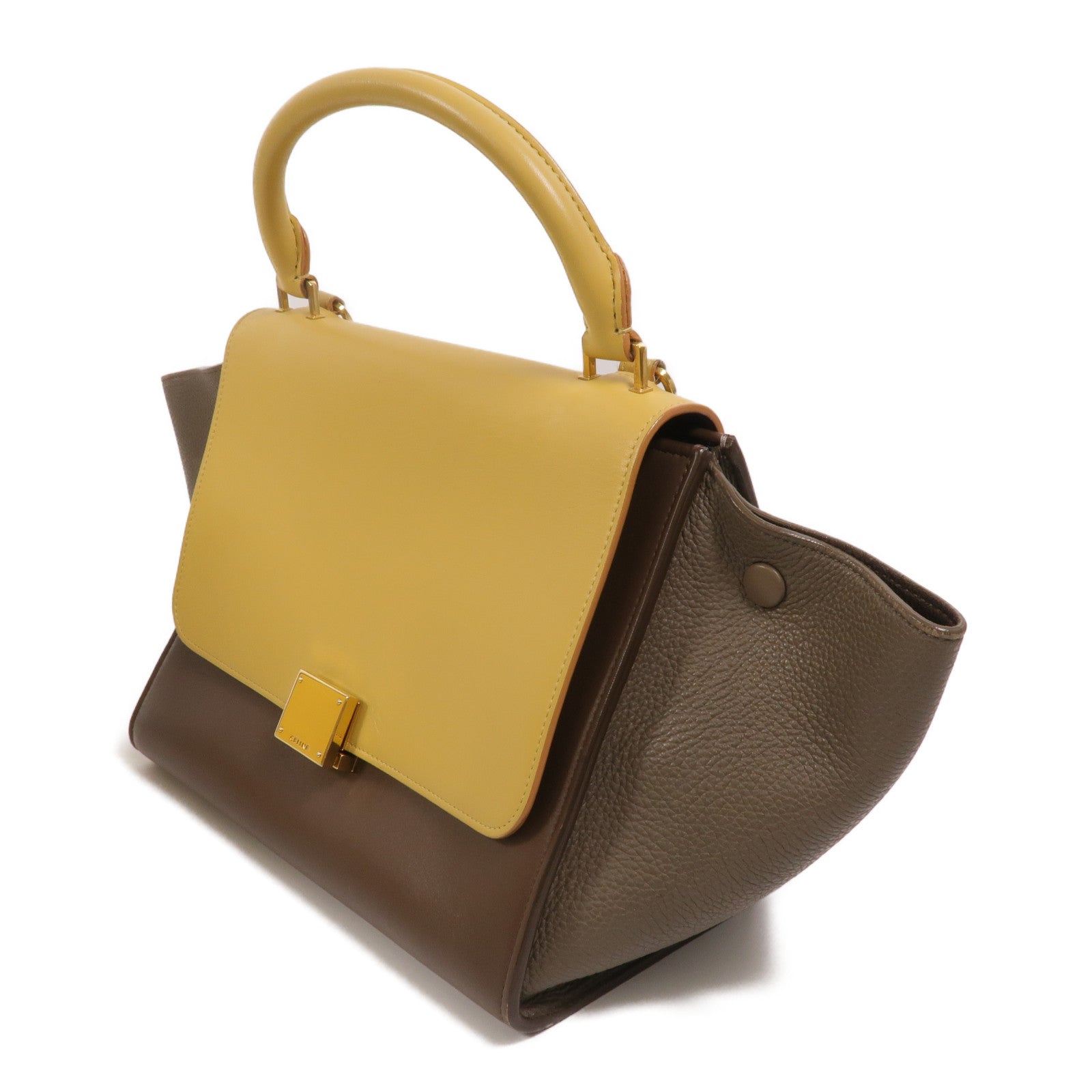 CELINE 牛皮皮革Trapeze Small手挽肩背兩用袋