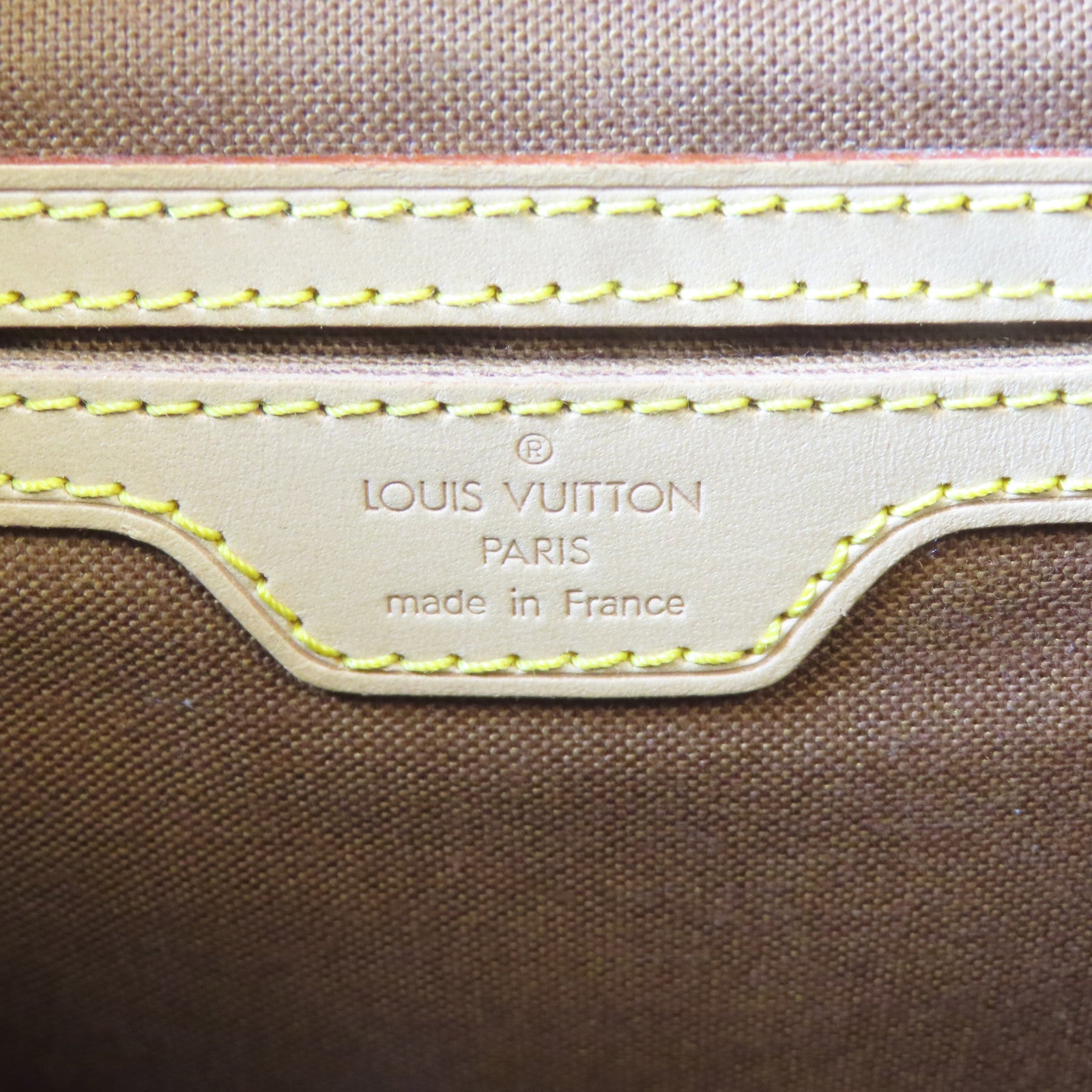 LOUIS VUITTON Monogram Montsouris GM金扣背包啡色
