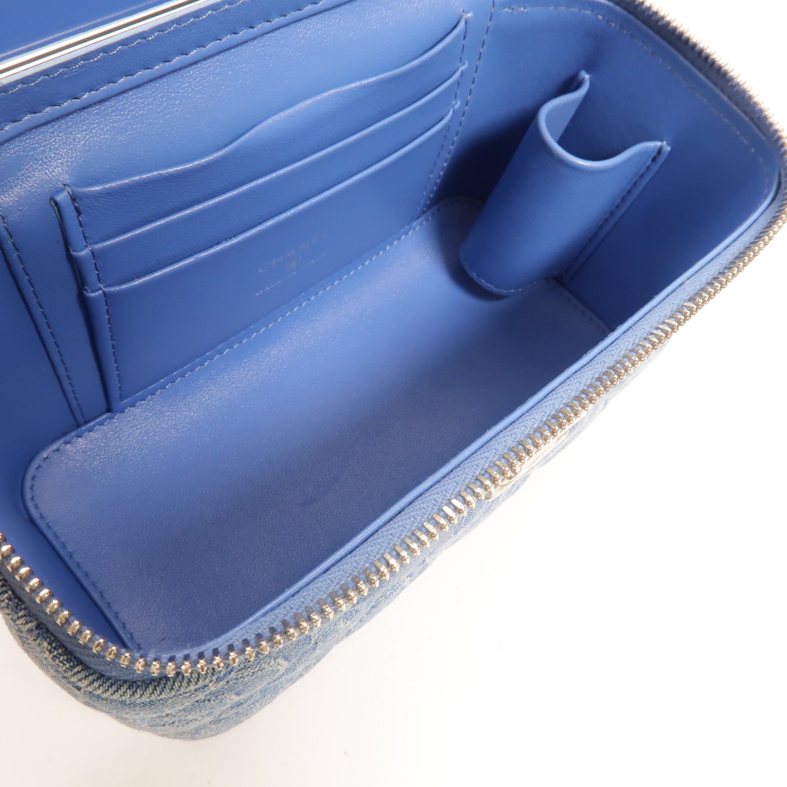 CHANEL Denim Sweetheart Crush Vanity Case肩背袋