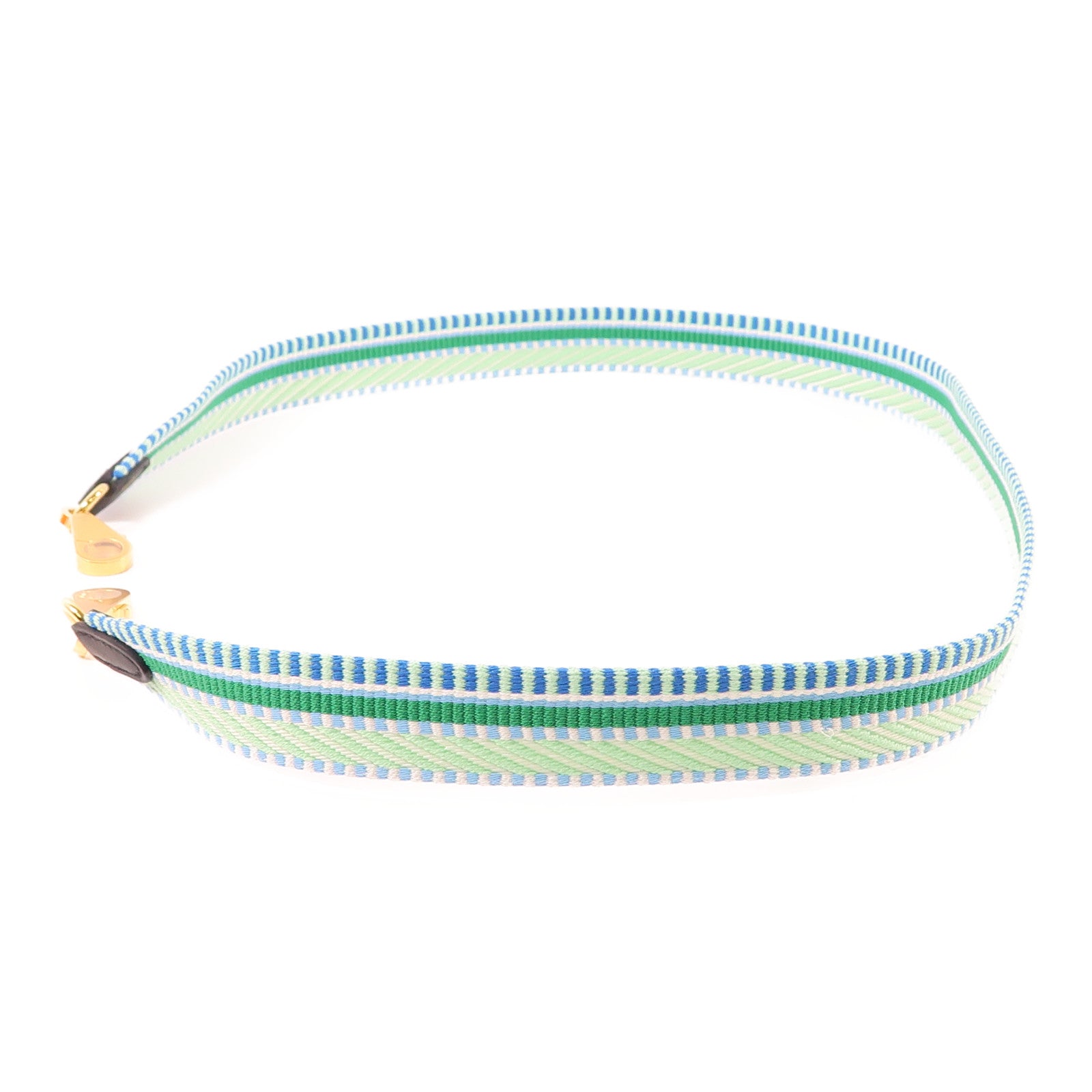 HERMES Canvas Sangle Cavele Strap金扣肩背帶彩色