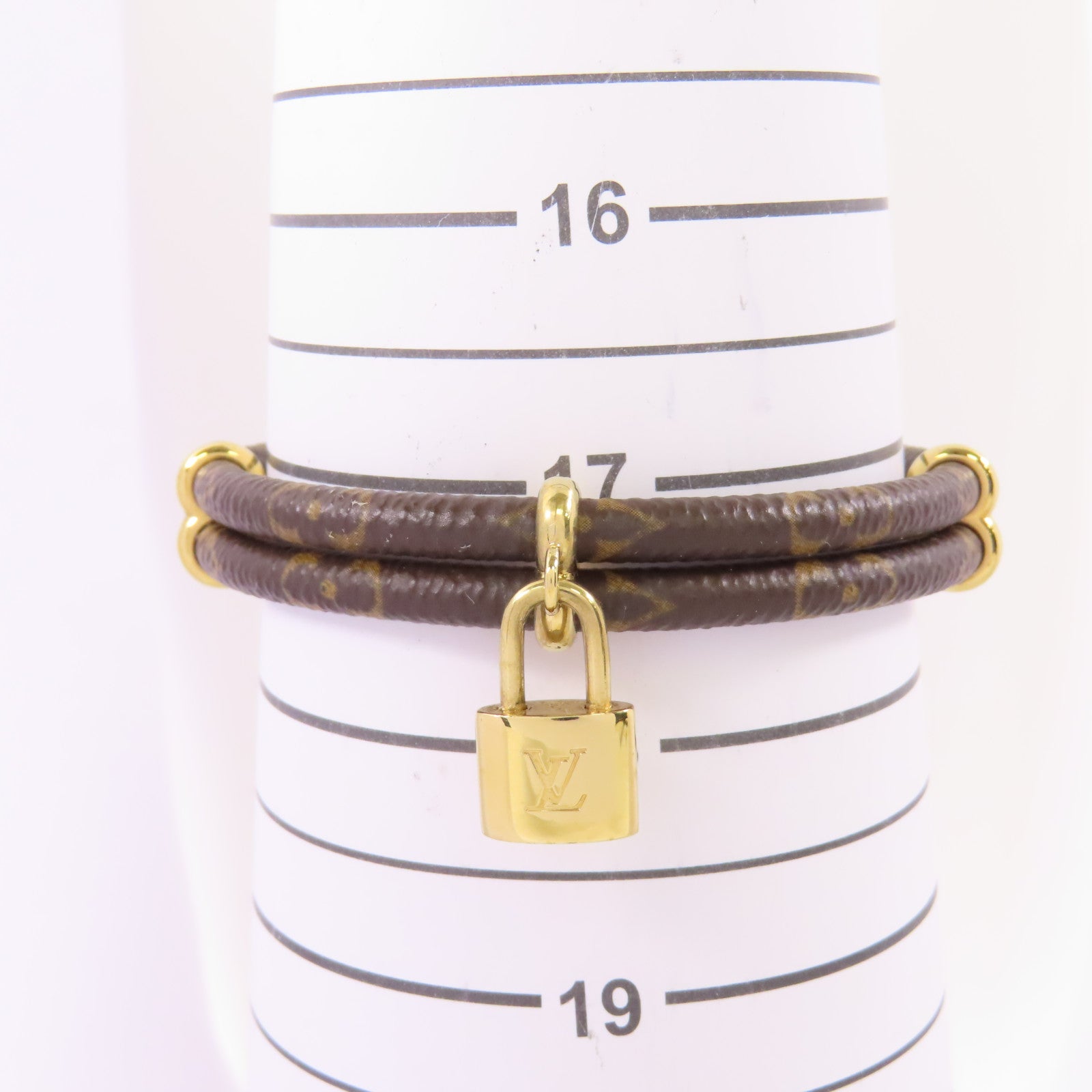 LOUIS VUITTON Monogram Keep In Twice金扣手鐲