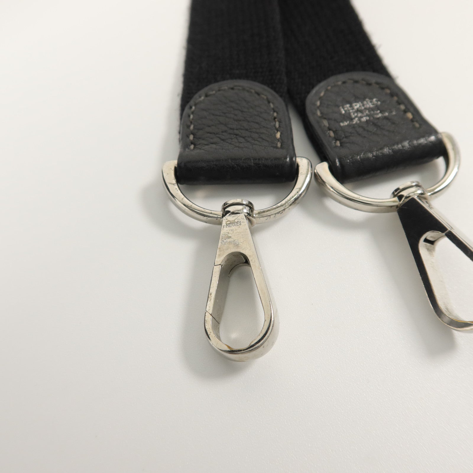 HERMES 帆布Garden Party PM手挽肩背兩用袋Noir