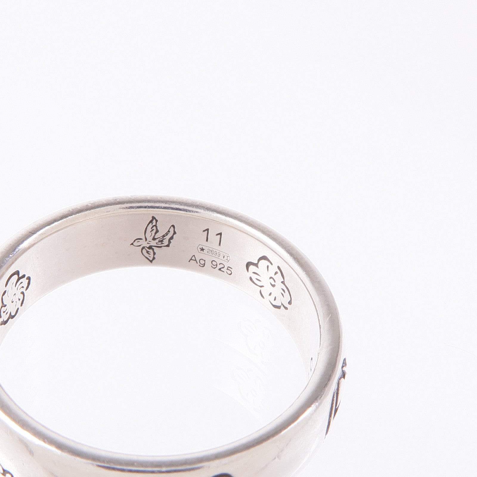 GUCCI 925純銀Blind For Love Ring戒指US#5.25