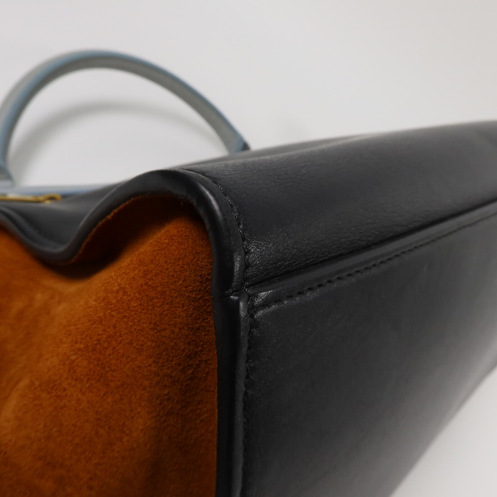 CELINE 牛皮皮革Trapeze Small手挽肩背兩用袋