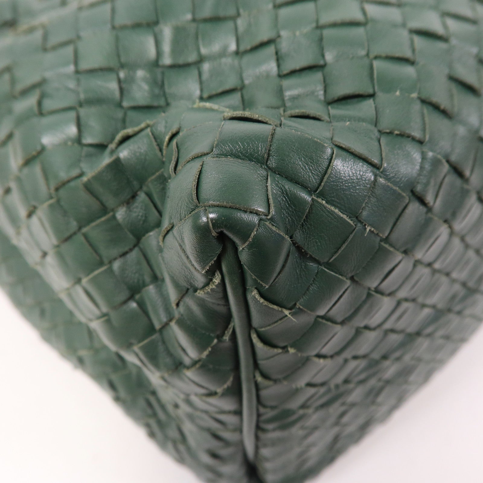 BOTTEGA VENETA 織紋皮革Shoulder Bag肩背袋綠色