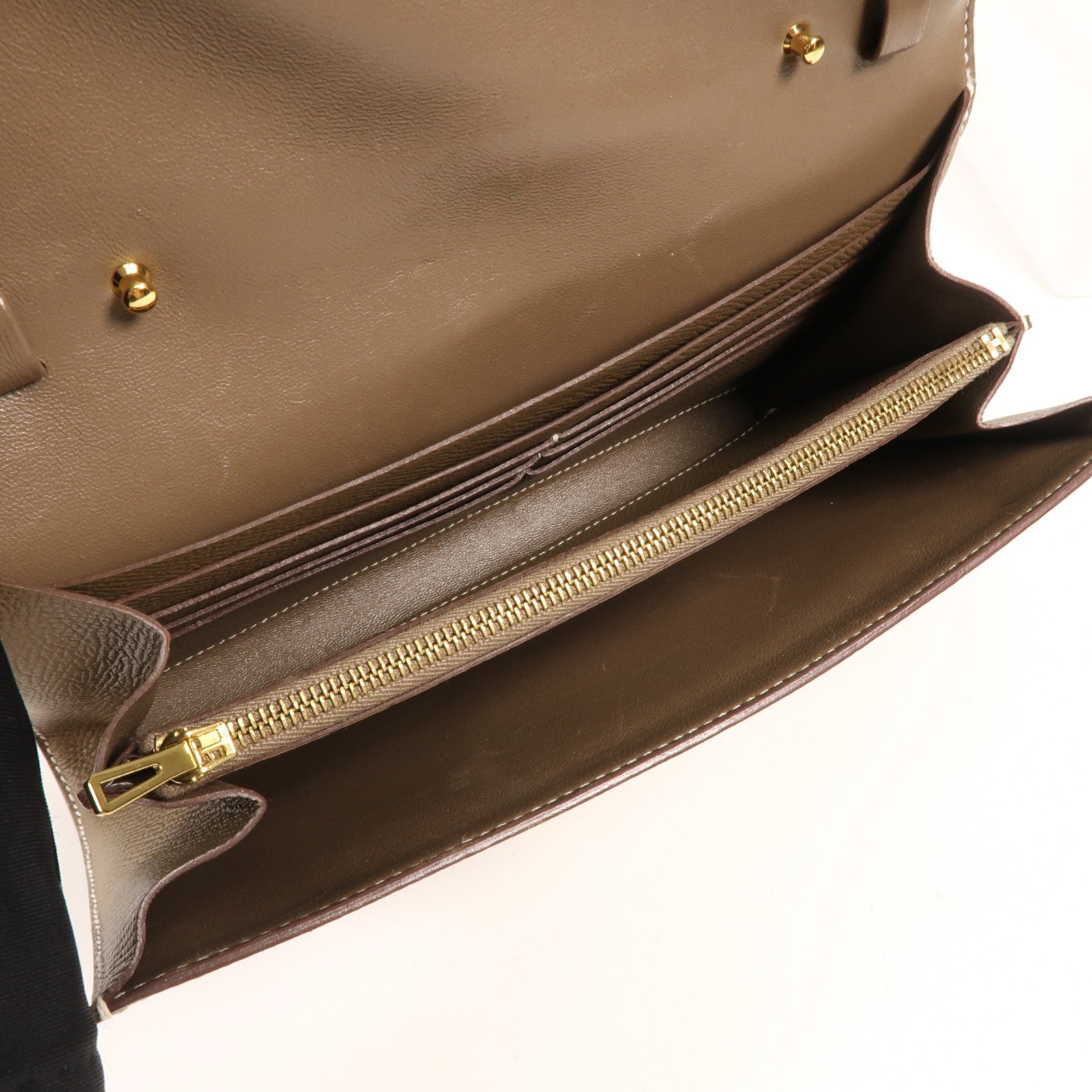 HERMES Epsom皮革Constance To Go金扣肩背袋Etoupe