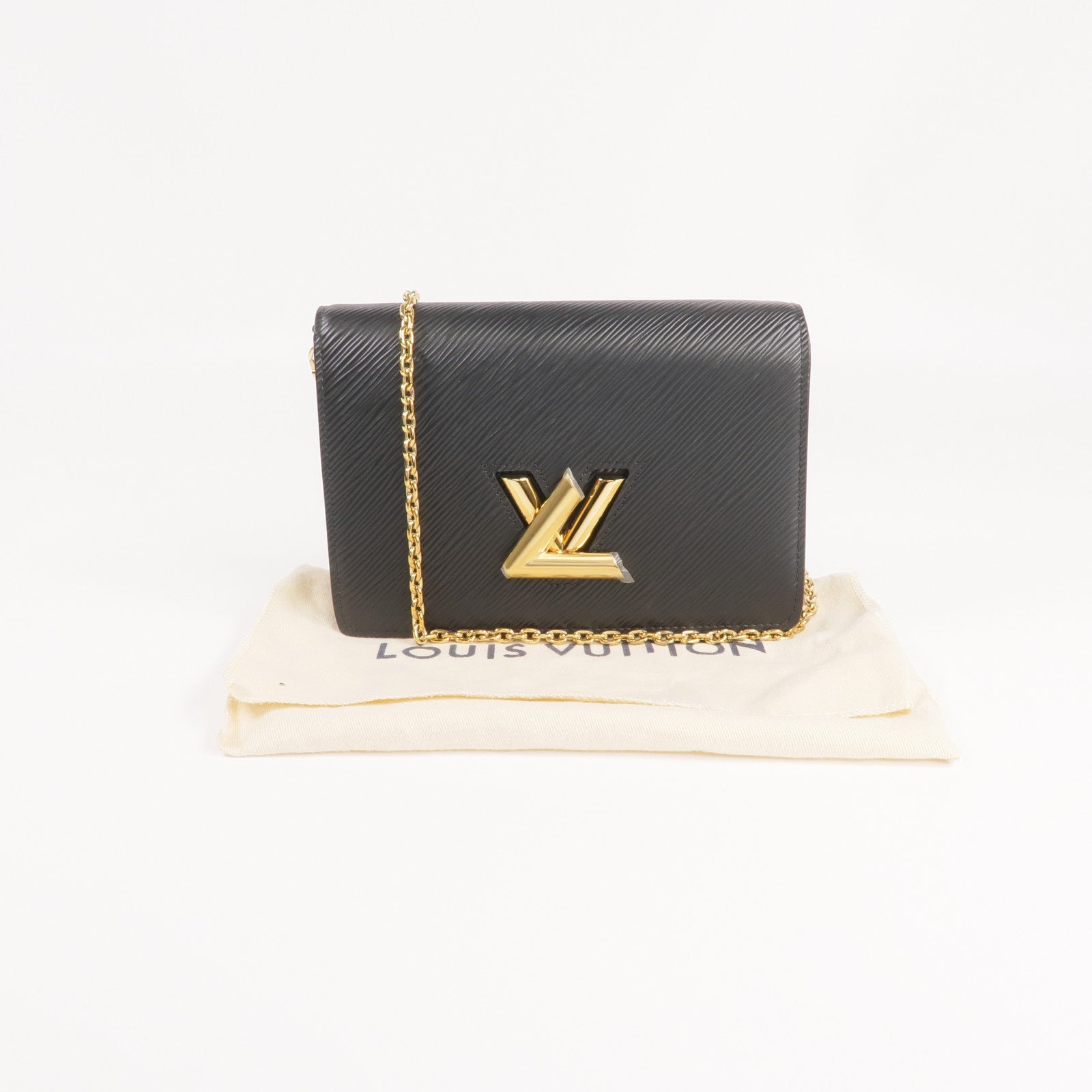 LOUIS VUITTON Epi Twist Shoulder Bag金扣鏈帶肩背袋