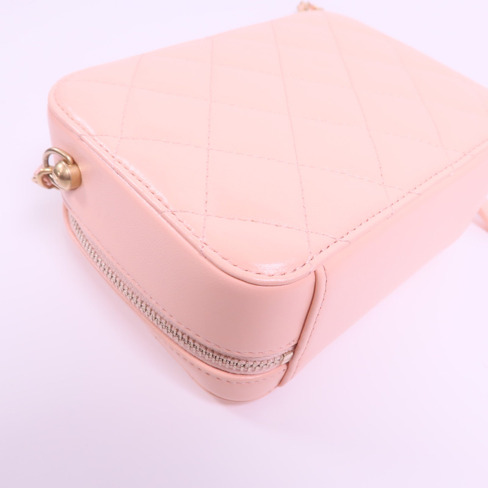 CHANEL 羊皮皮革Camera Gold Ball金扣鏈帶肩背袋