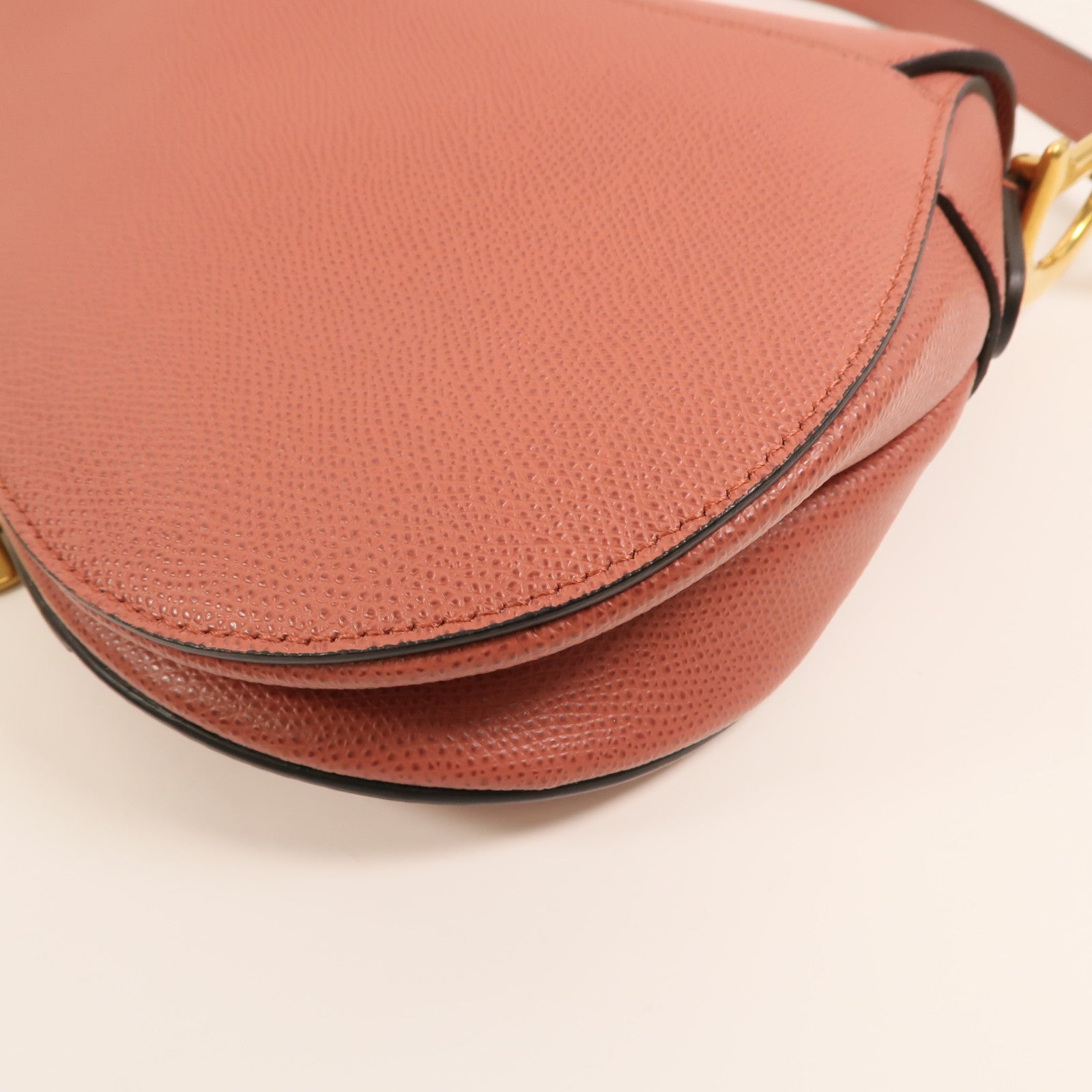 Dior 牛皮皮革Saddle Medium金扣肩背袋