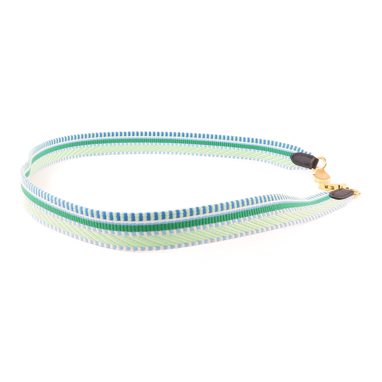 HERMES Canvas Sangle Cavele Strap金扣肩背帶彩色