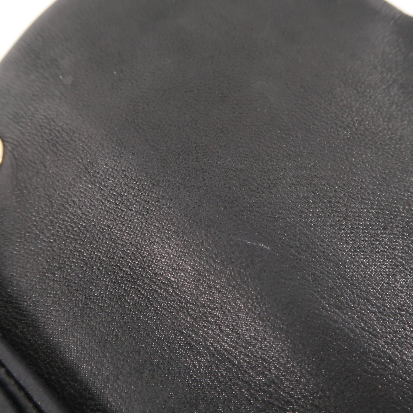 CHANEL 皮革Chain Shoulder Bag金扣鏈帶肩背袋黑色