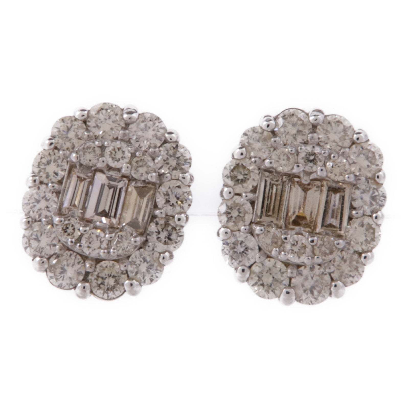 JEWELRY 18K白金Diamond Earrings鑽石耳環