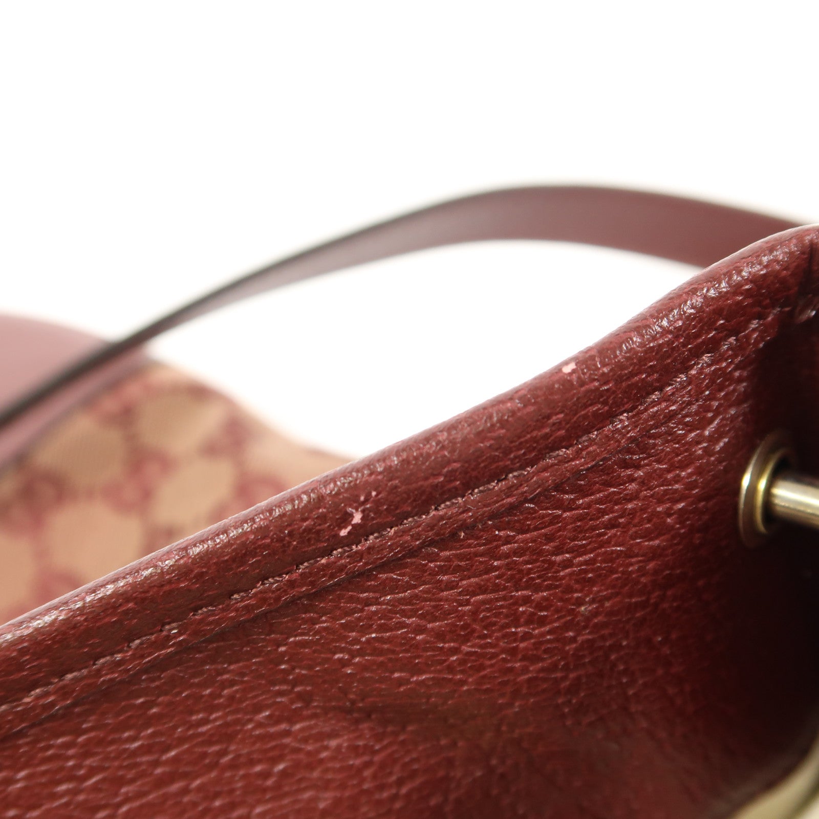 GUCCI 帆布Horsebit 1955金扣肩背袋