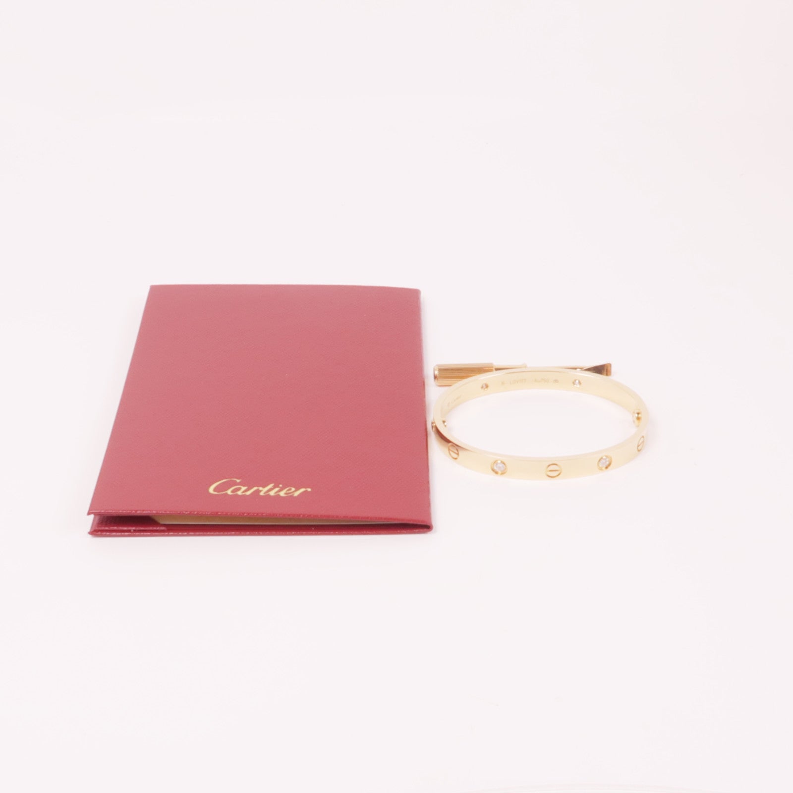 CARTIER 18K玫瑰金Love Bangle手鐲Cartier#16