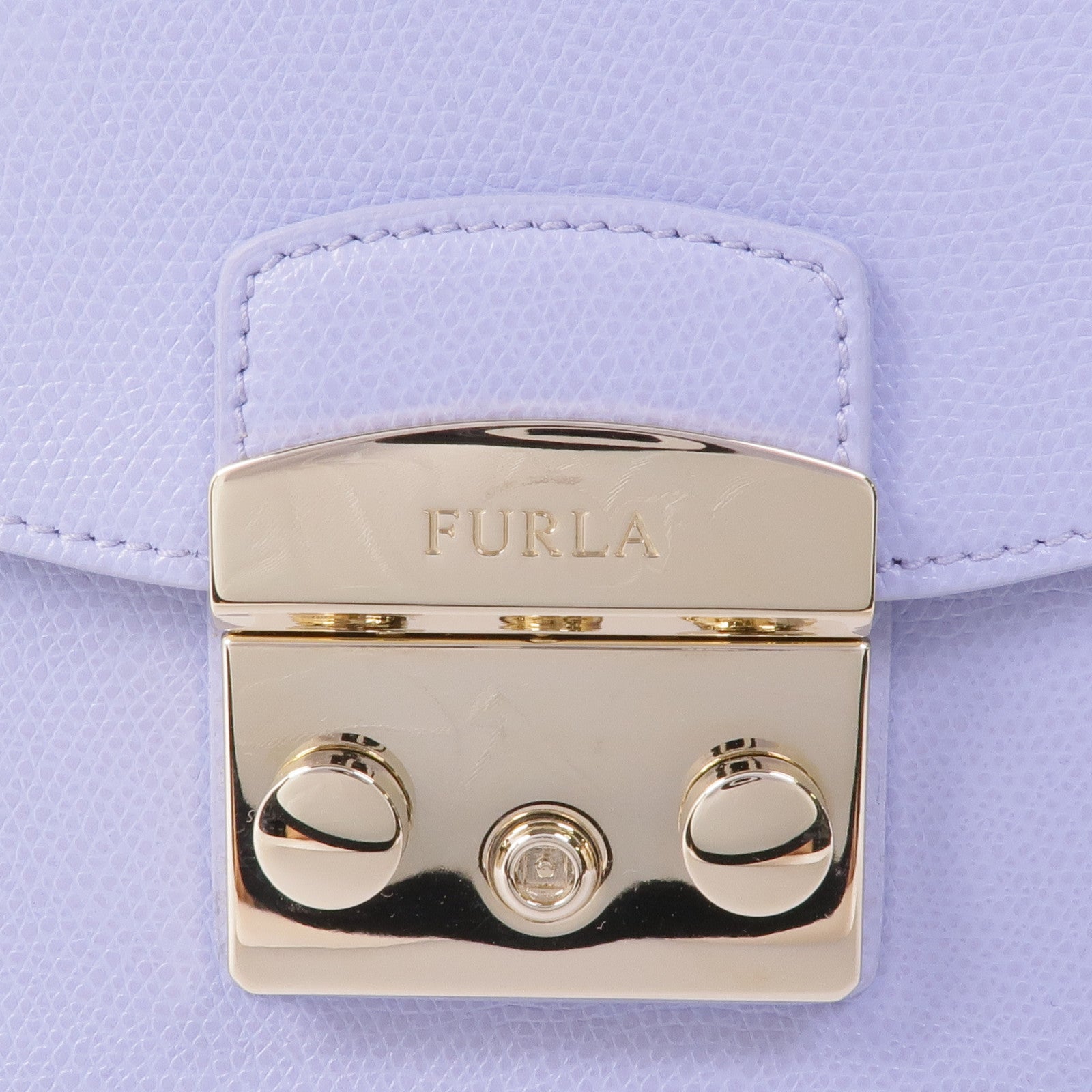 Furla 牛皮皮革Shoulder Bag金扣肩背袋