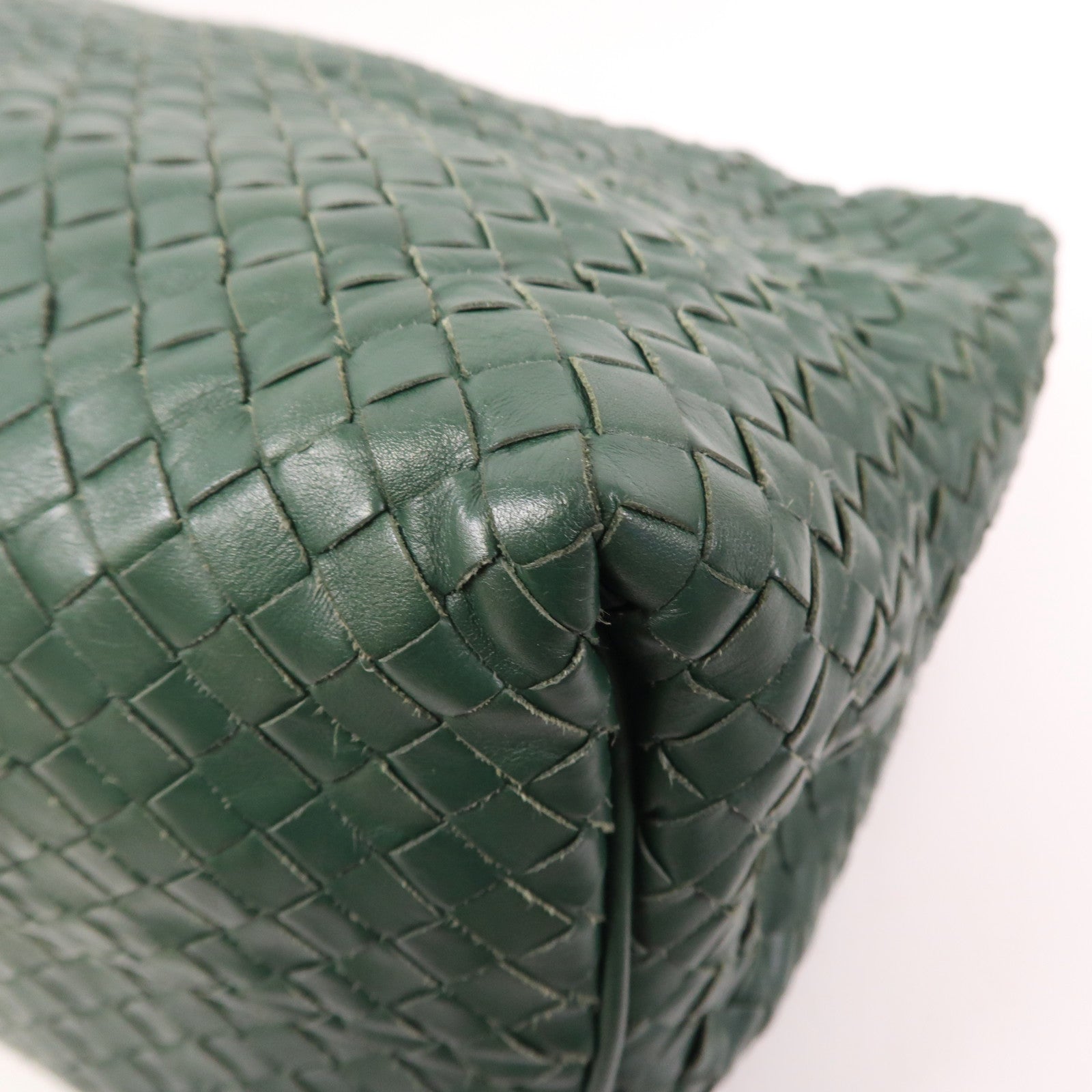BOTTEGA VENETA 織紋皮革Shoulder Bag肩背袋綠色