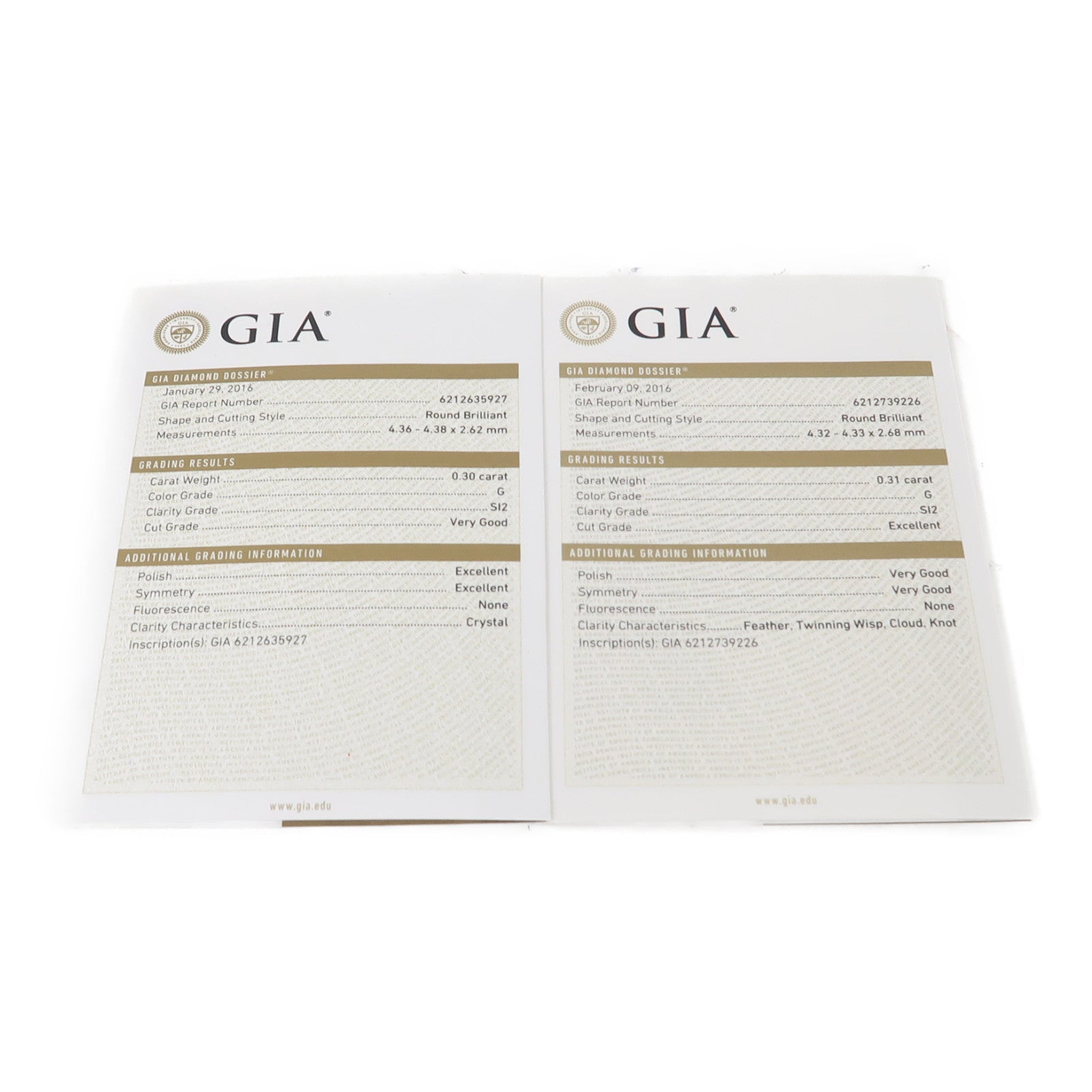 JEWELRY 18K白金Diamond 2.4g 0.31ct鑽石/0.30ct鑽石/0.142ct鑽石耳環
