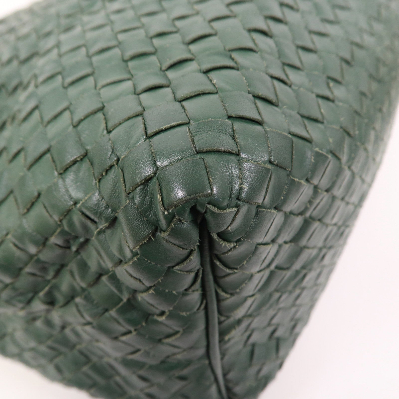 BOTTEGA VENETA 織紋皮革Shoulder Bag肩背袋綠色
