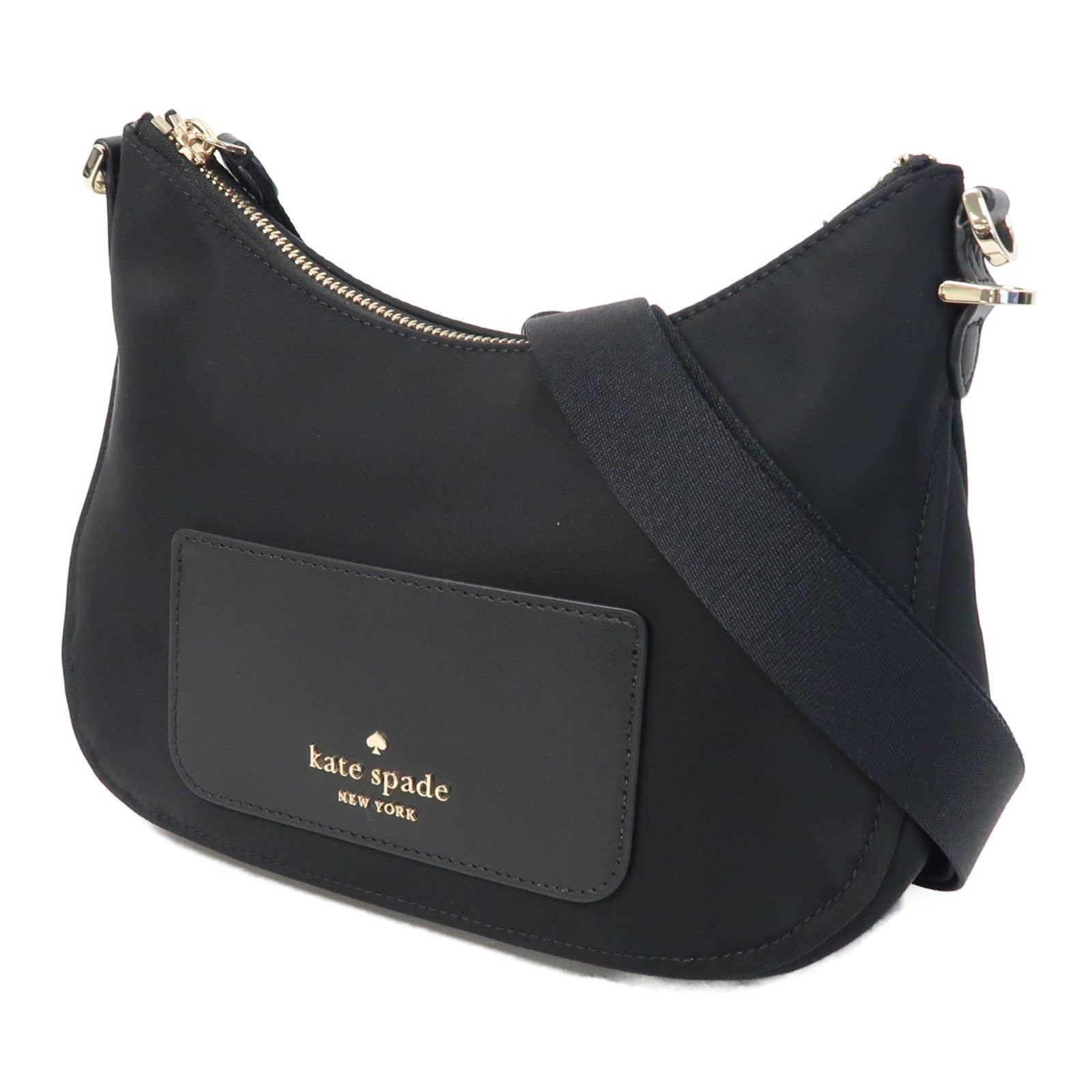 Kate Spade 尼龍Shoulder Bag金扣肩背袋黑色