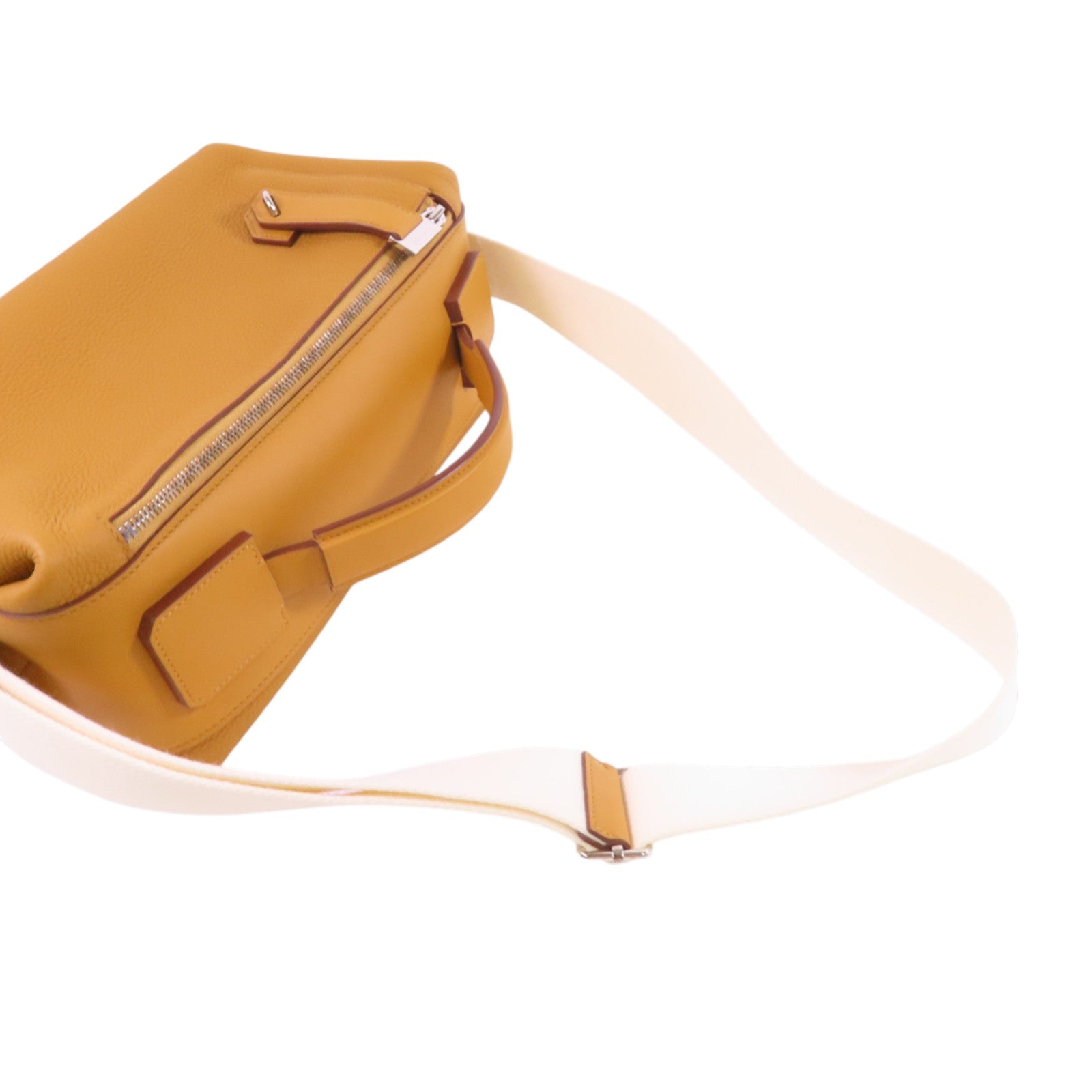 HERMES Togo皮革Emile 30銀扣肩背袋