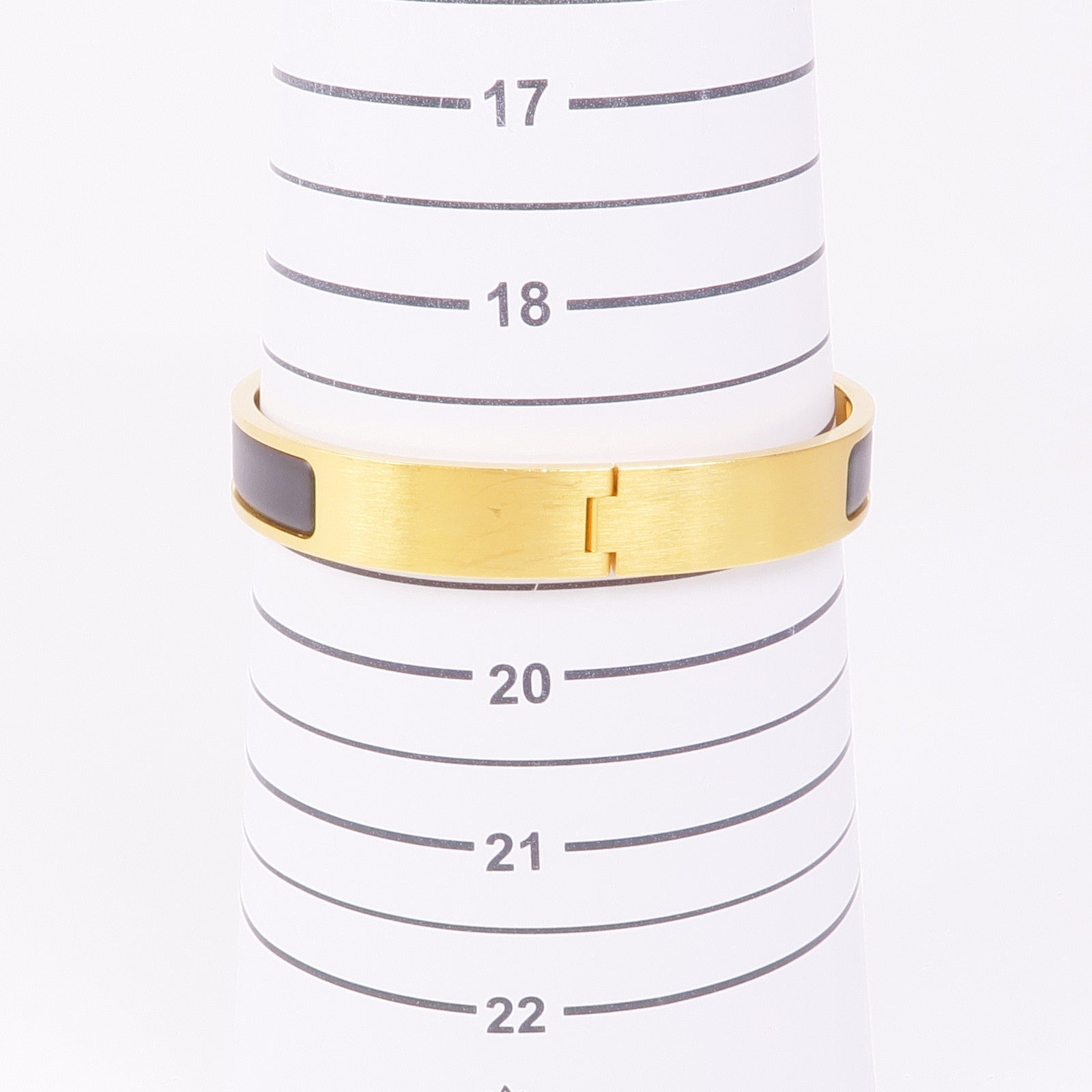 HERMES 金屬Clic-H手鐲Gold/Black