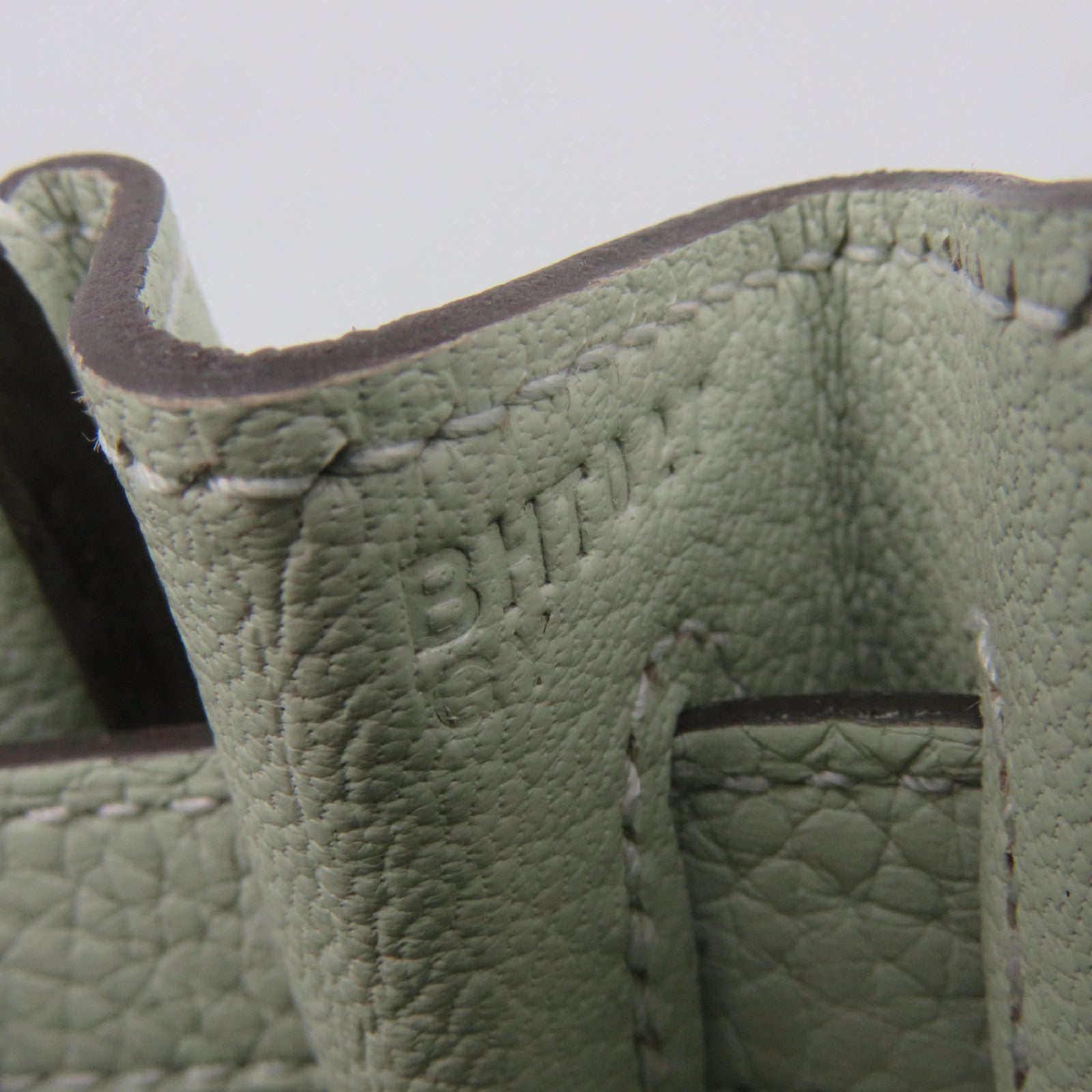 HERMES Clemence皮革Kelly 28金扣手挽袋肩背两用袋水晶灰色