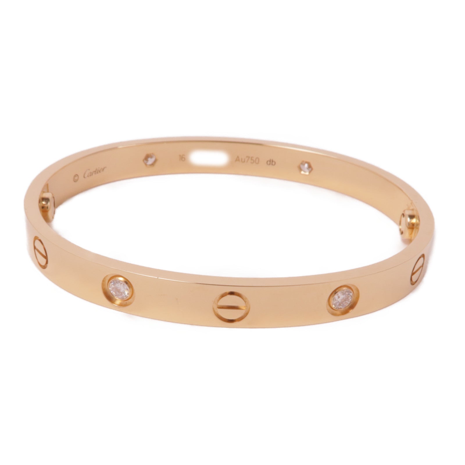 CARTIER 18K玫瑰金Love Bangle手鐲Cartier#16