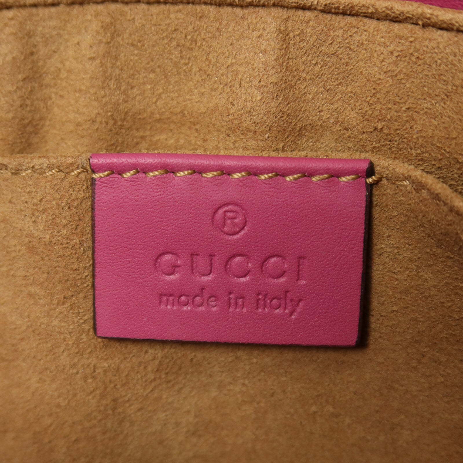 GUCCI 塗層帆布GG Supreme Mini Zip Bag金扣手挽肩背兩用袋