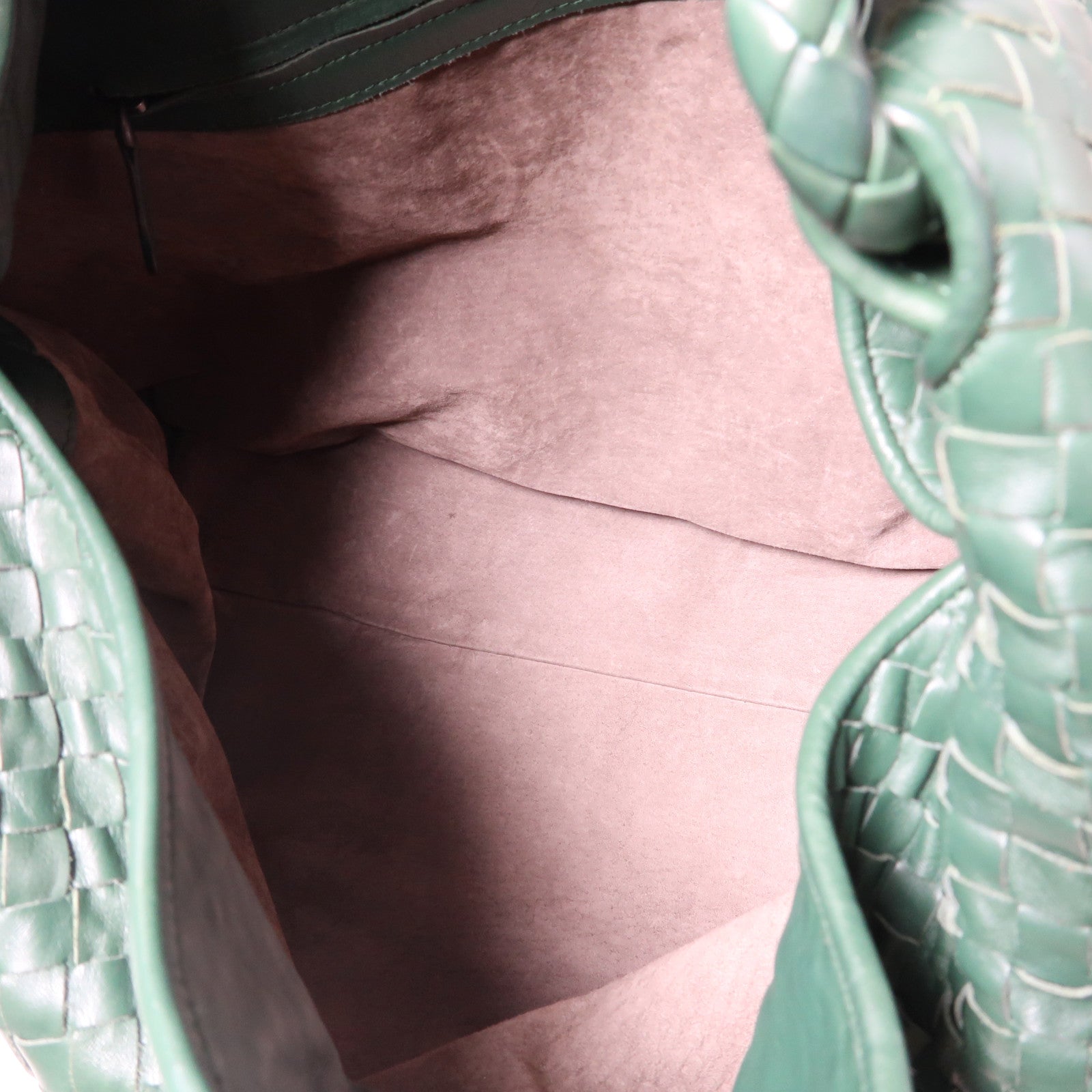 BOTTEGA VENETA 織紋皮革Shoulder Bag肩背袋綠色
