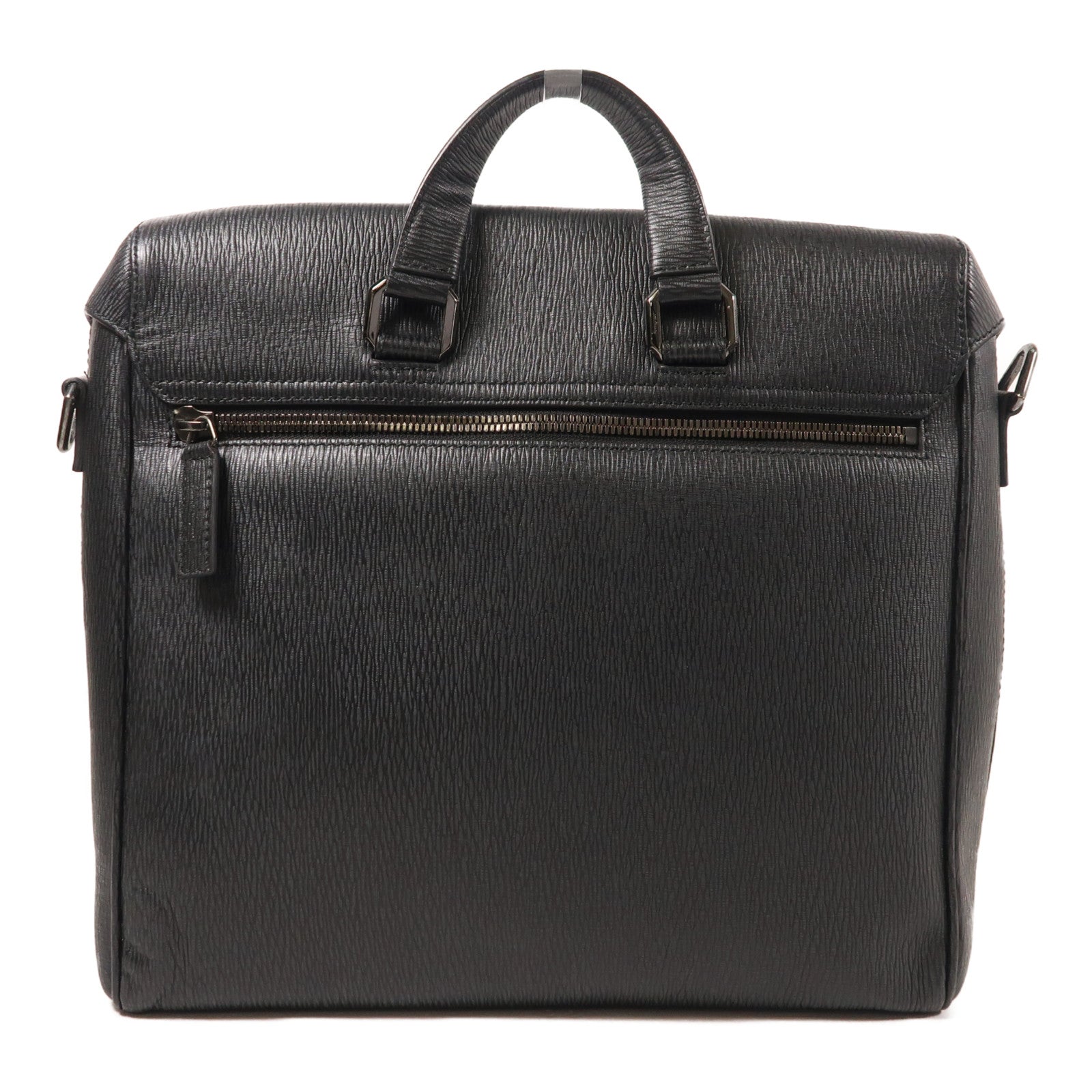 Salvatore Ferragamo 牛皮皮革Shoulder Bag銀扣肩背袋