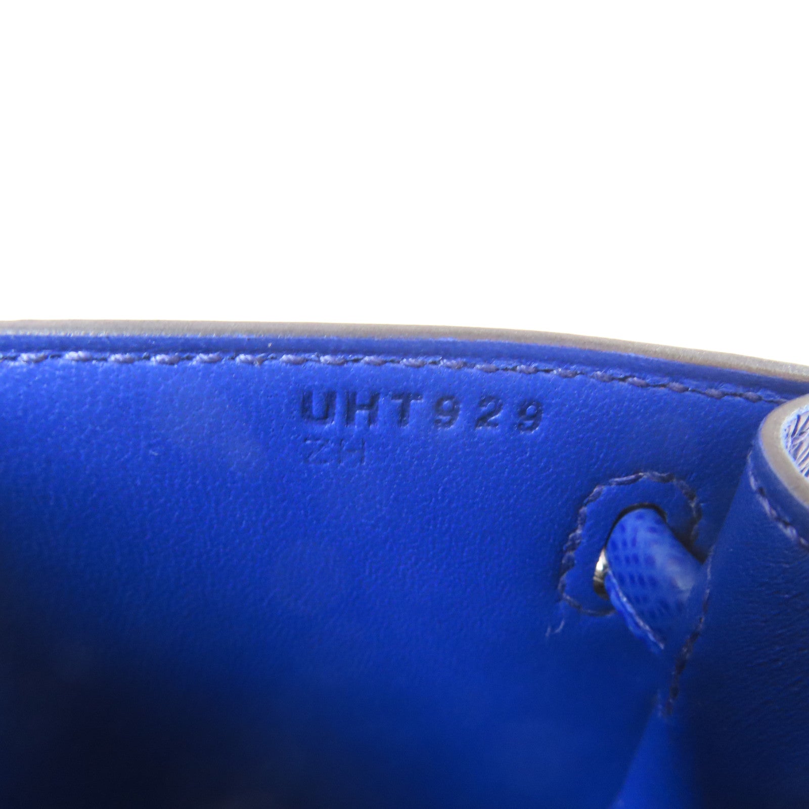 HERMES Epsom皮革Kelly Doll 2 Way Bag銀扣手挽肩背兩用袋Bleu Royal/藍色