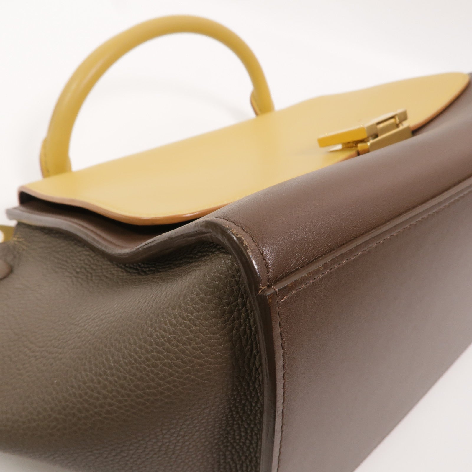 CELINE 牛皮皮革Trapeze Small手挽肩背兩用袋