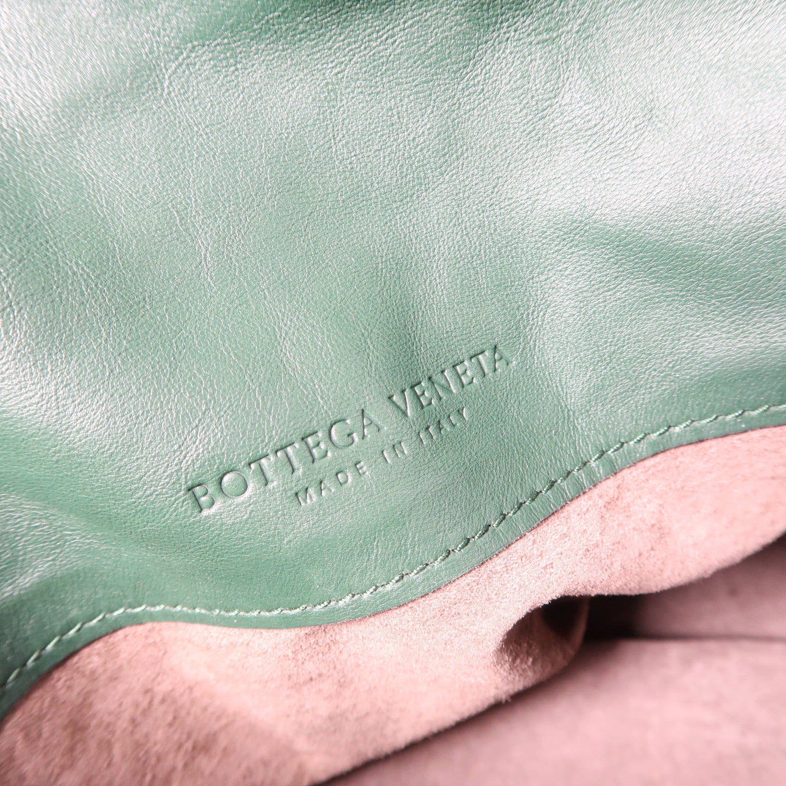 BOTTEGA VENETA 織紋皮革Shoulder Bag肩背袋綠色