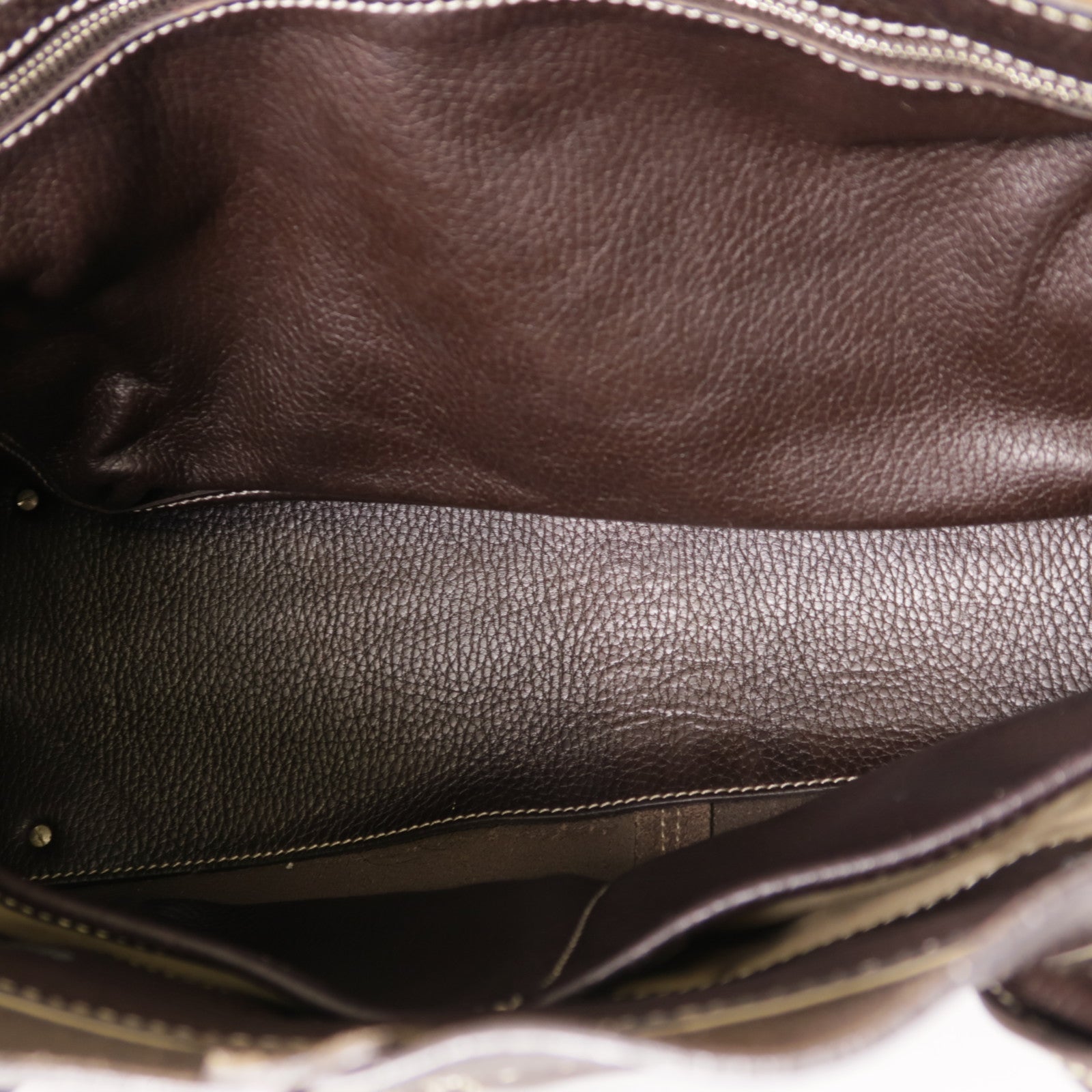 TOD'S 牛皮皮革Tote Bag銀扣肩背袋