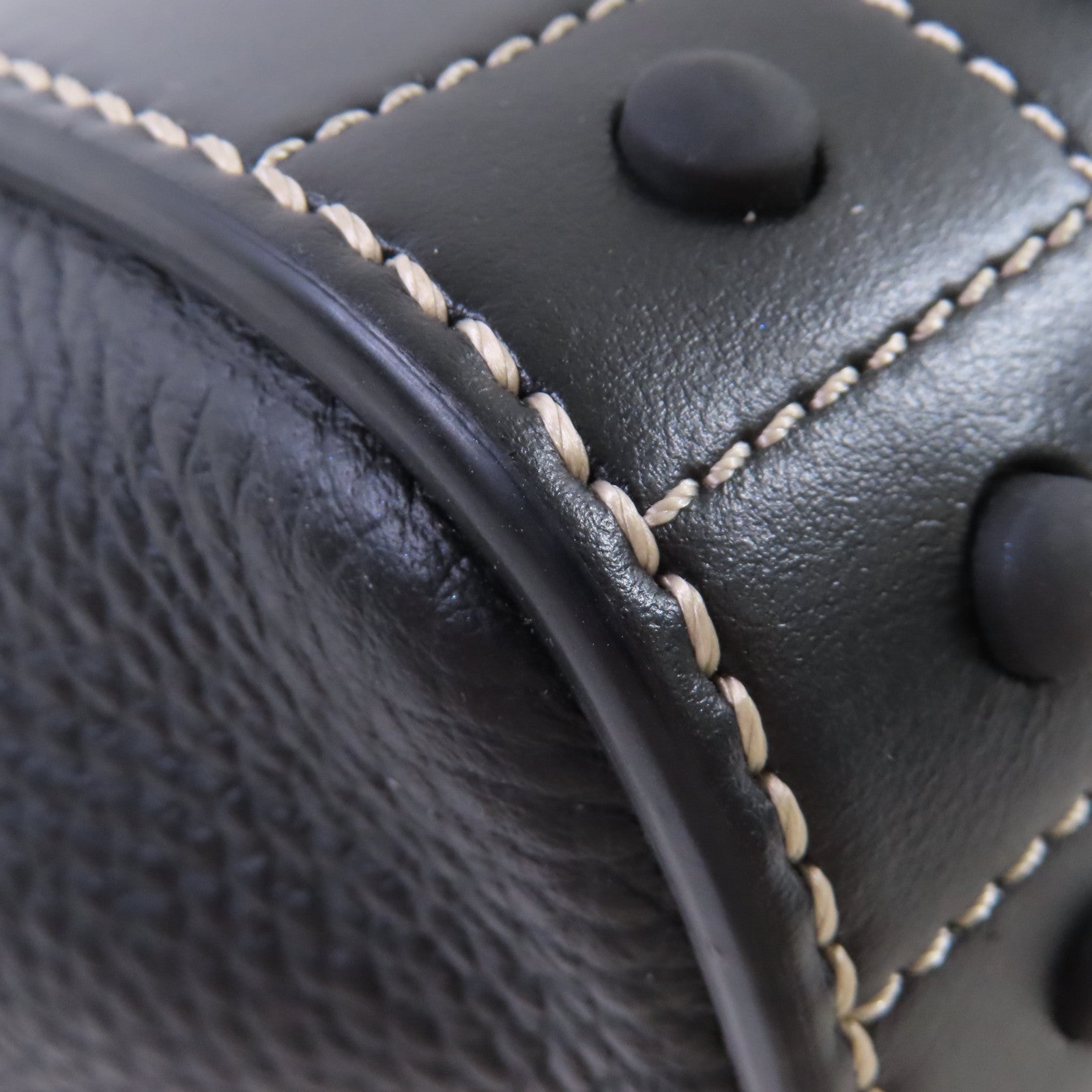 TOD'S 【激減優惠】牛皮皮革2Way Shoulder Bag銀扣手挽肩背兩用袋黑色