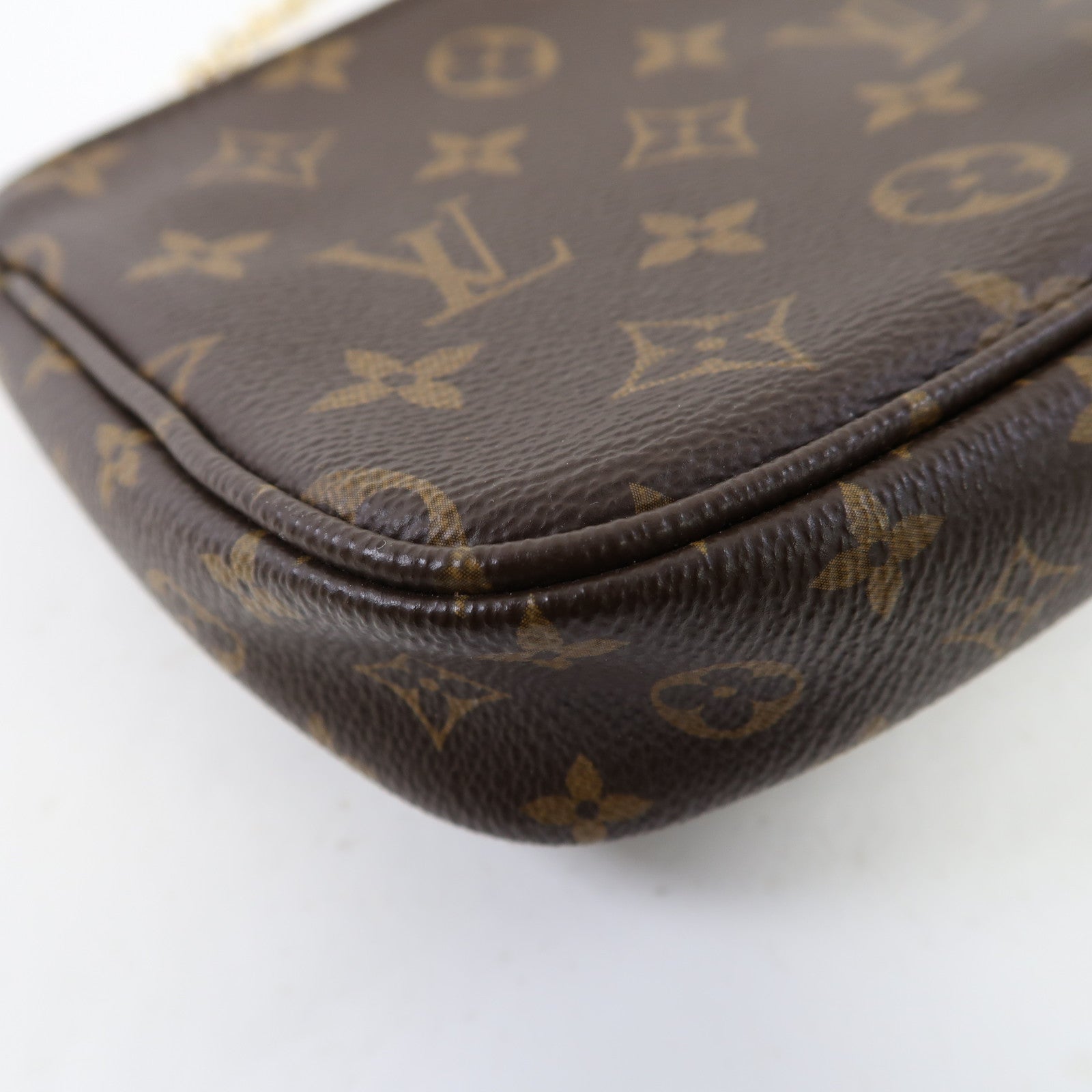 LOUIS VUITTON 【激減優惠】Monogram Multi Pochette Accessoires金扣肩背袋啡色