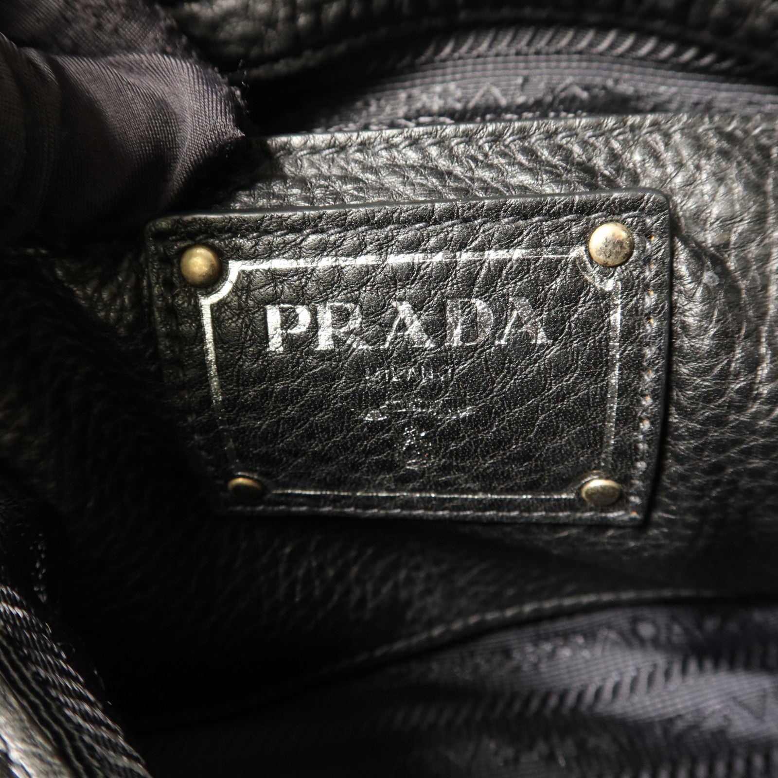 PRADA 牛皮皮革Hobo Bag肩背袋