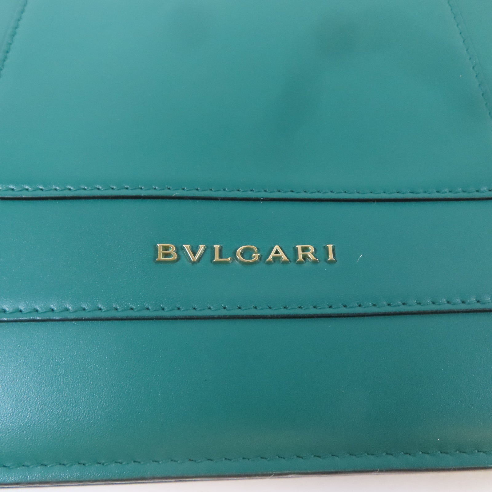 BVLGARI 牛皮皮革Serpenti Forever金扣鏈帶肩背袋綠色