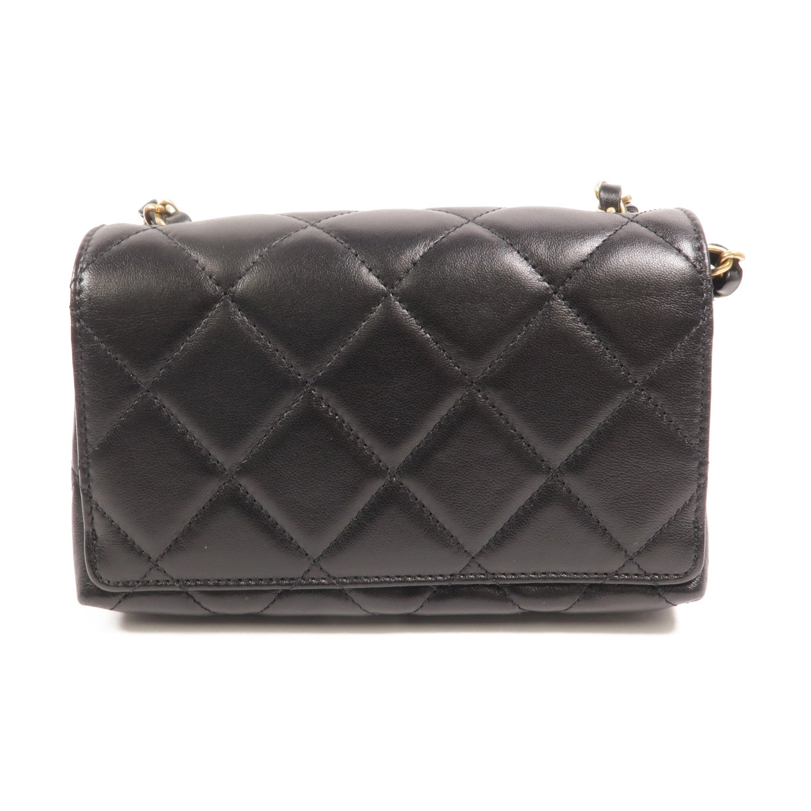 CHANEL 牛皮皮革Chain Shoulder鏈帶肩背袋