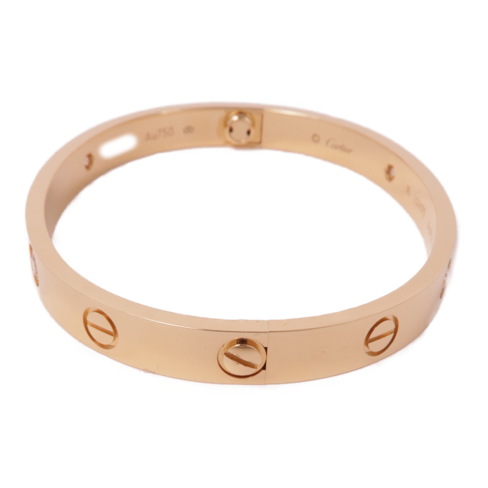 CARTIER 18K玫瑰金Love Bangle手鐲Cartier#16