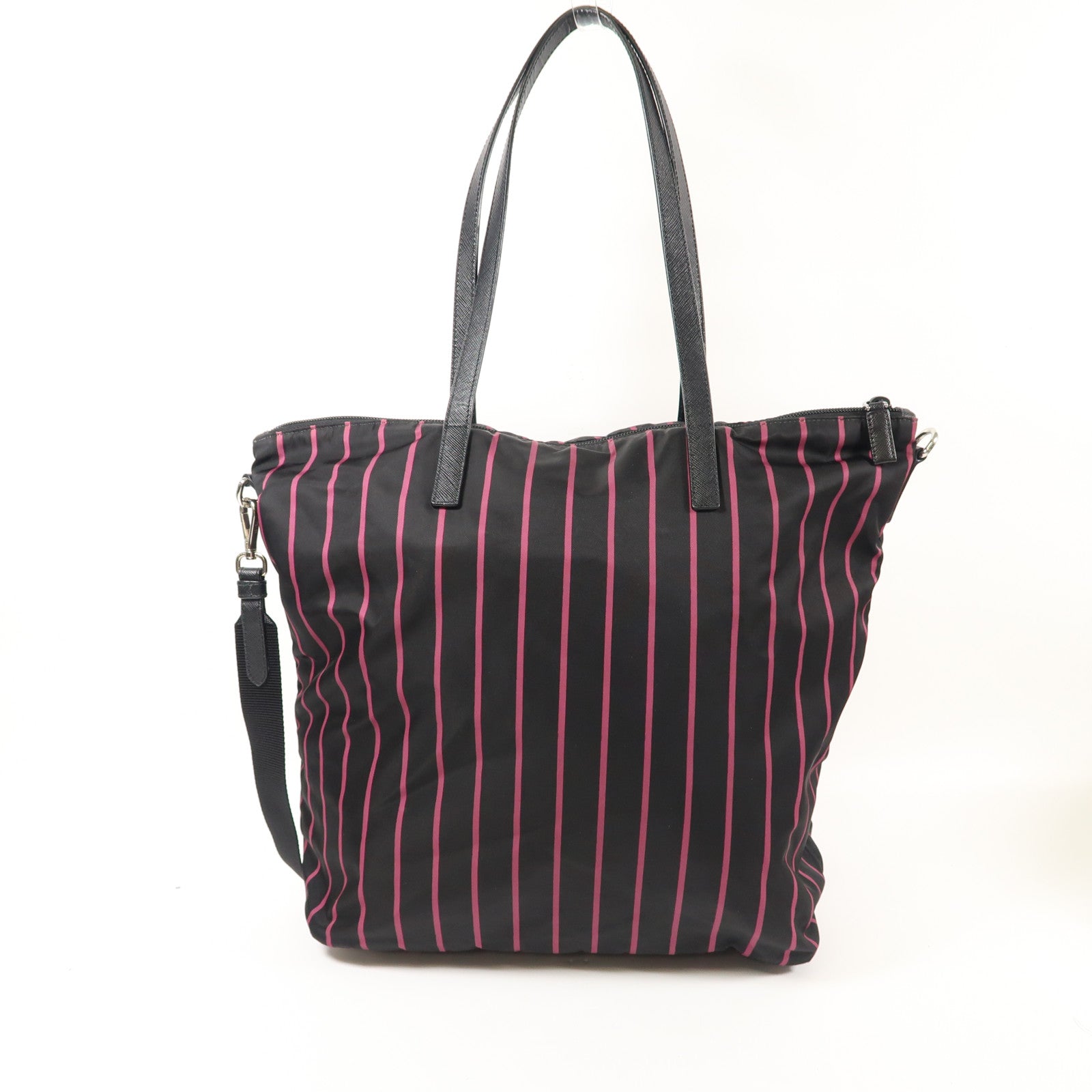 PRADA 尼龍2 Way Shoulder銀扣手挽肩背兩用袋