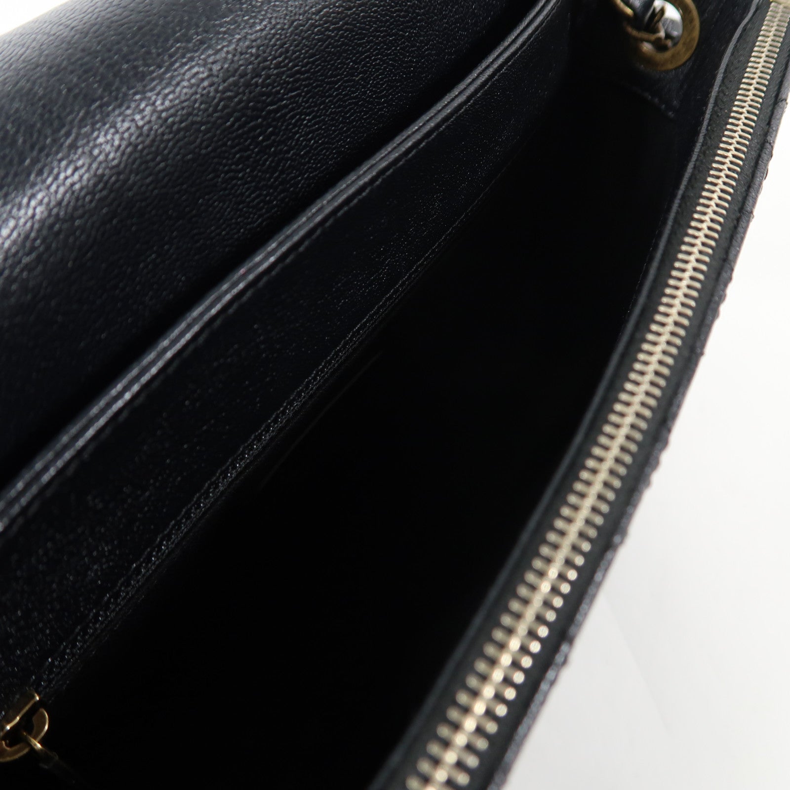 CHANEL 【激減優惠】牛皮皮革Chain Shoulder金扣手挽肩背兩用袋黑色