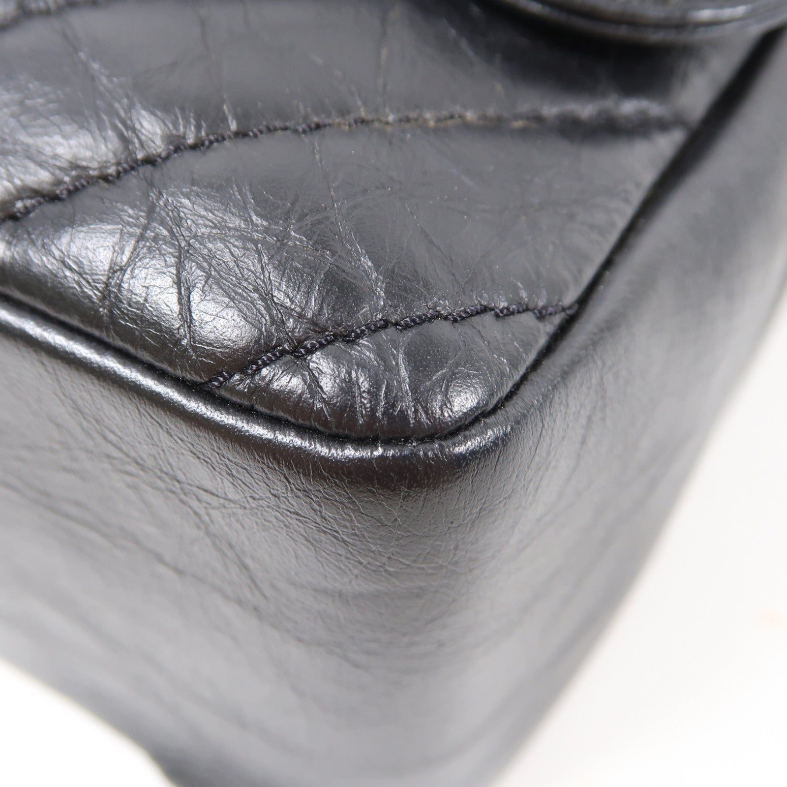 CHANEL 【激減優惠】羊皮皮革2 Way Shoulder金扣手挽肩背兩用袋黑色